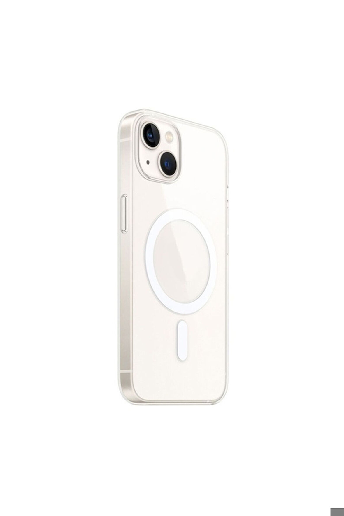 Apple iPhone 15 Plus Uyumlu Kılıf Zore Magsafe Şarj Özellikli Şeffaf Tek Kamera Çerçeveli Porto Kapak