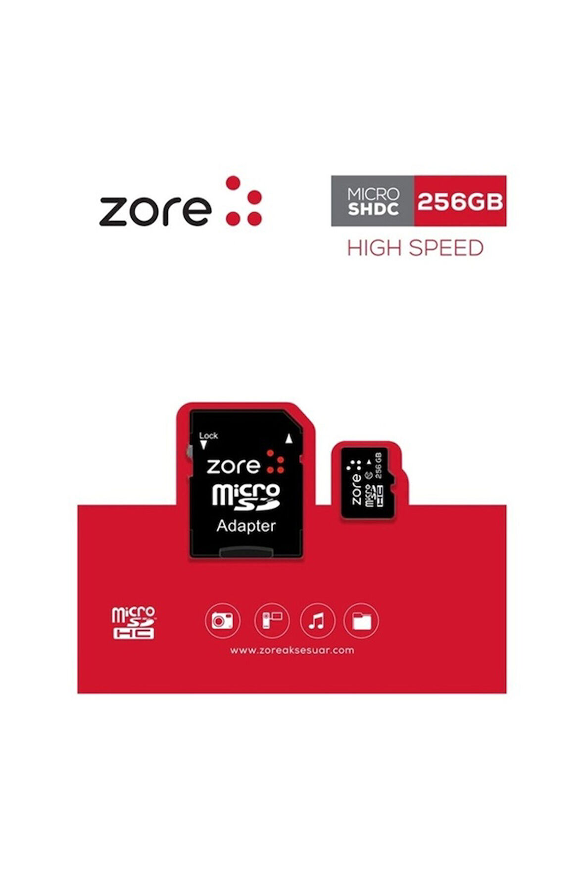 Zore Micro SD Hafıza Kartı 256GB