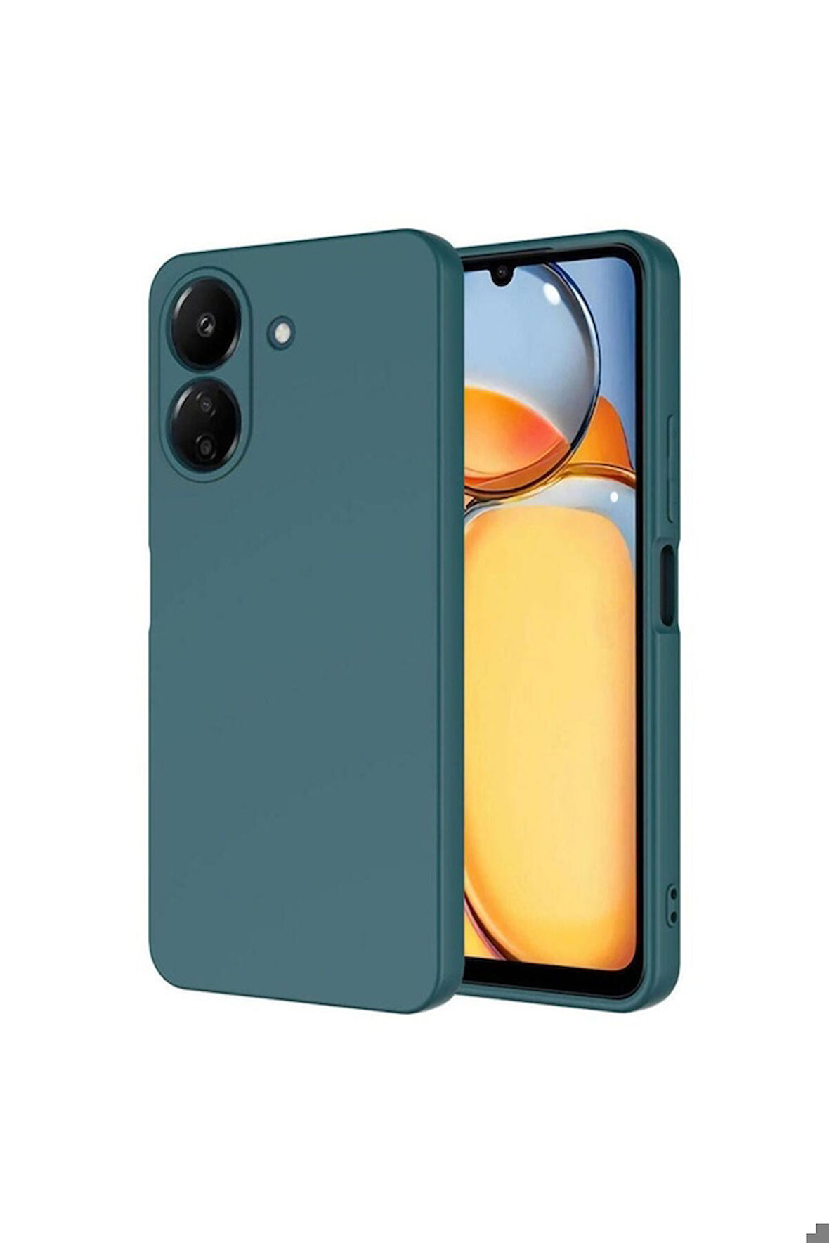 Xiaomi Redmi 13C Uyumlu Kılıf Zore Mara Lansman Kapak Koyu Yeşil