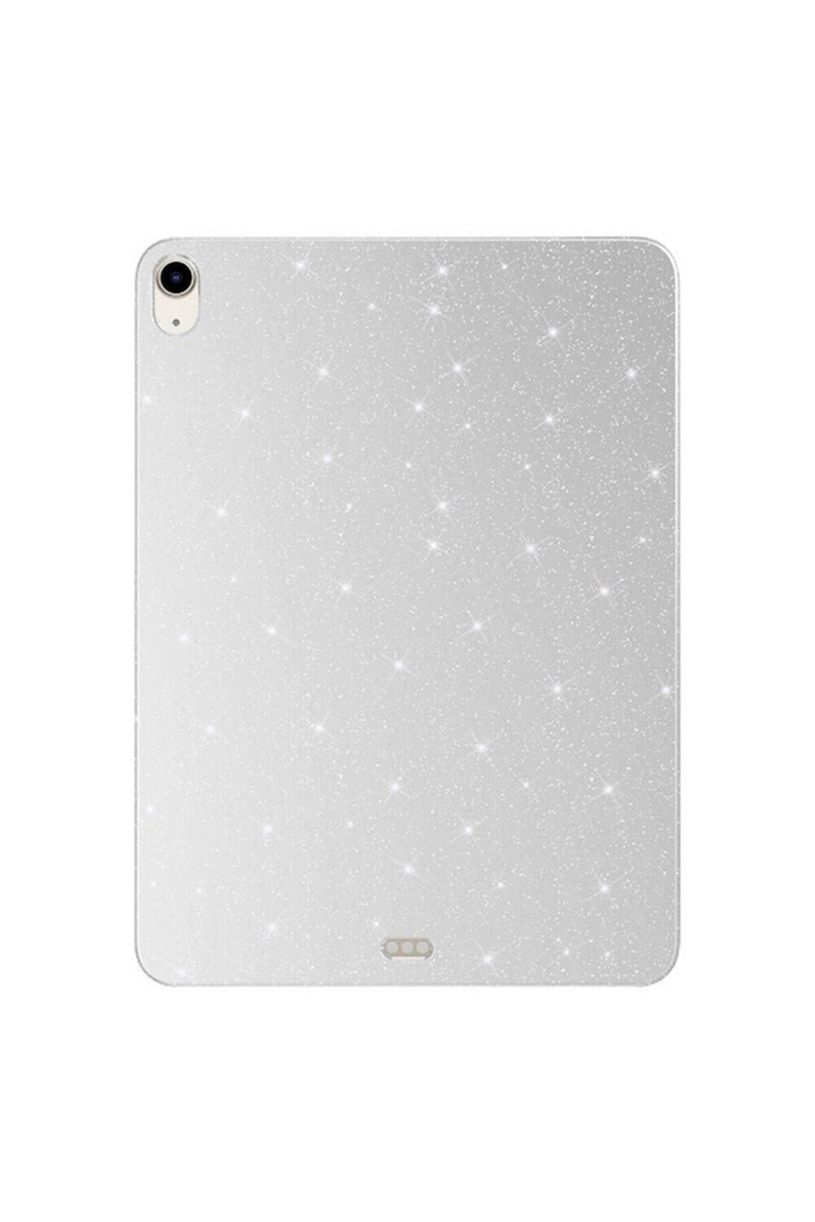 Apple iPad Air 10.9 2022 (5 Nesil) Uyumlu Simli Parlak Görünümlü Zore Tablet Koton Kılıf Gümüş