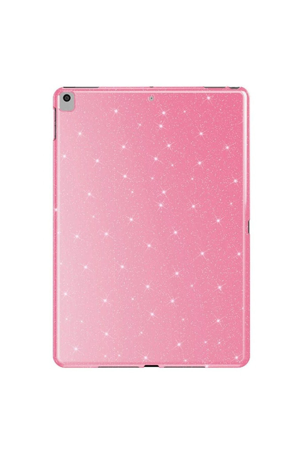 Apple iPad Pro 10.5 (7 Nesil) Uyumlu Simli Parlak Görünümlü Zore Tablet Koton Kılıf Pembe