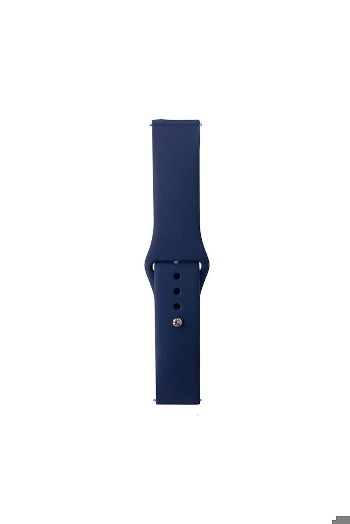 Samsung Gear S2 Uyumlu Band Serisi 20mm Klasik Kordon Silikon Strap Kayış Midnight Blue