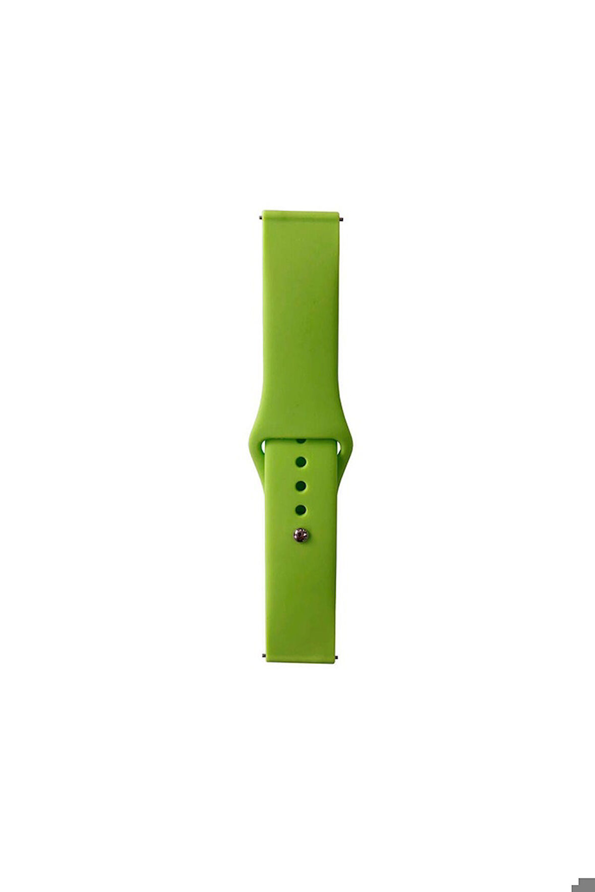 Samsung Galaxy Watch 42mm Uyumlu Band Serisi 20mm Klasik Kordon Silikon Strap Kayış Yeşil