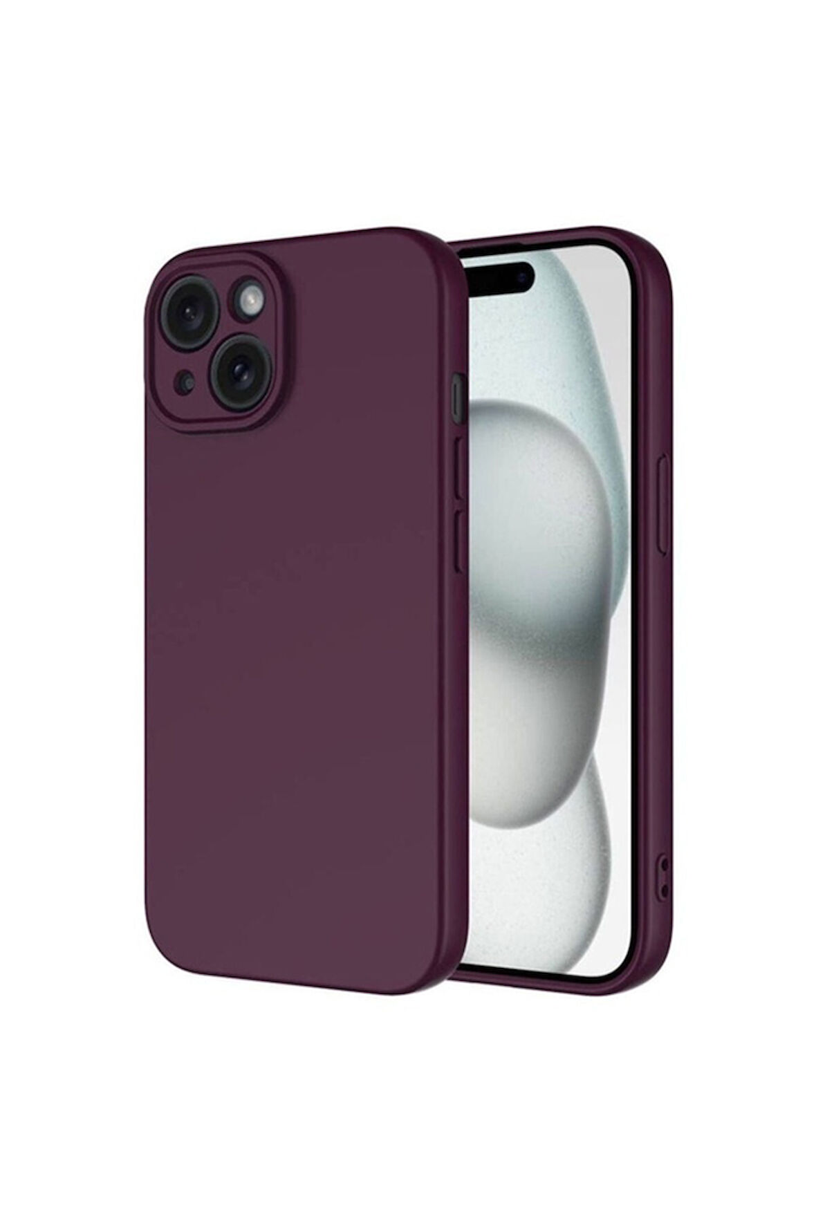 Apple iPhone 15 Plus Uyumlu Kılıf Zore Mara Lansman Kapak Koyu Mor