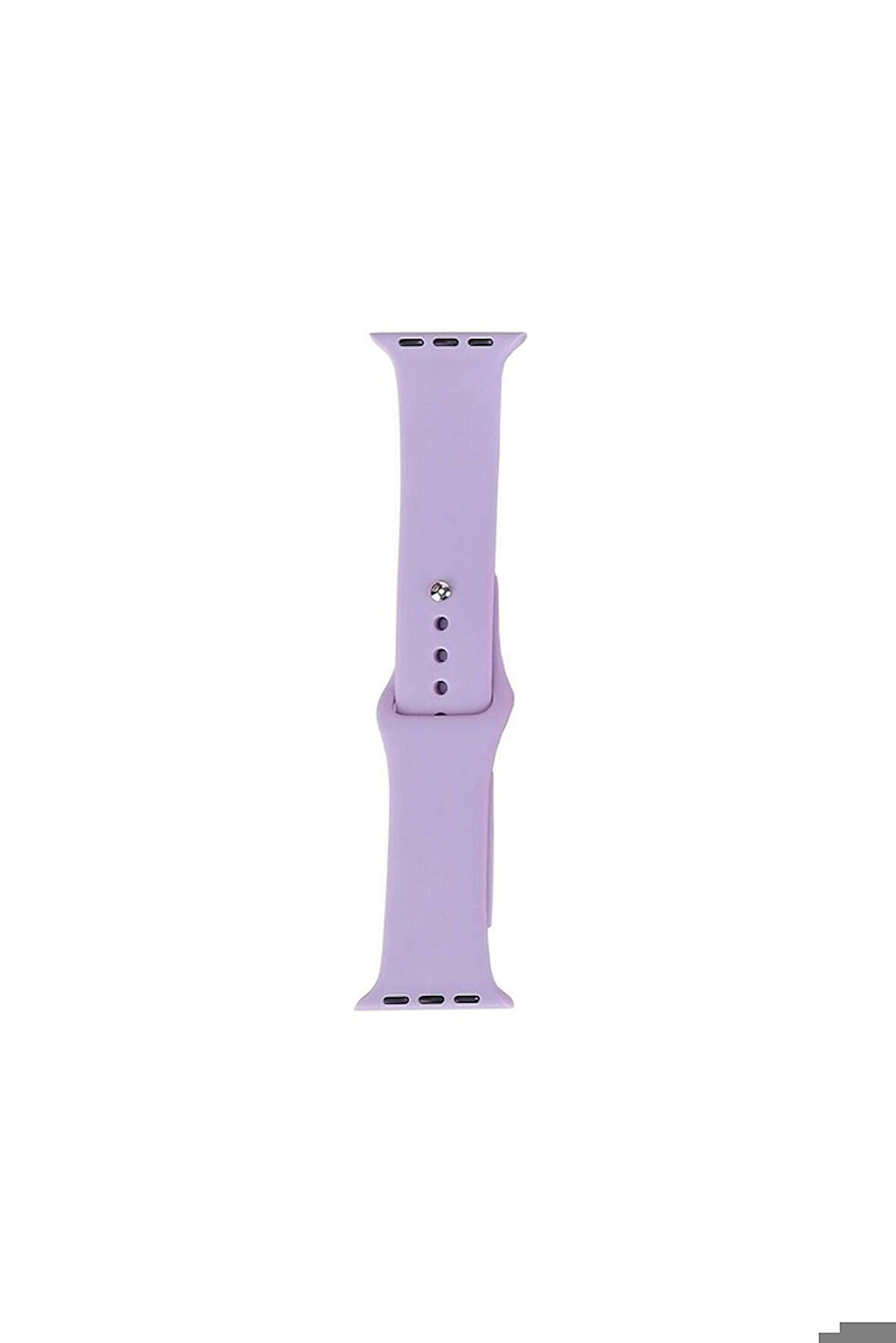 Apple Watch 38mm Uyumlu Band Serisi Klasik Kordon Silikon Strap Kayış Mor