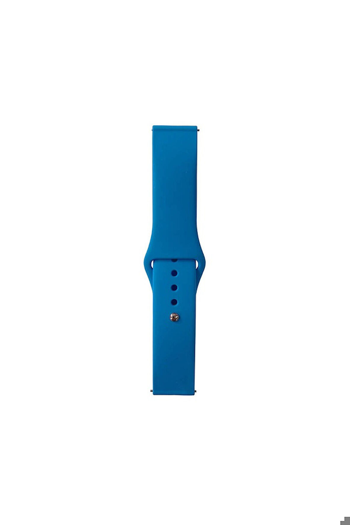 Huawei GT2 42mm Uyumlu Band Serisi 20mm Klasik Kordon Silikon Strap Kayış Mavi