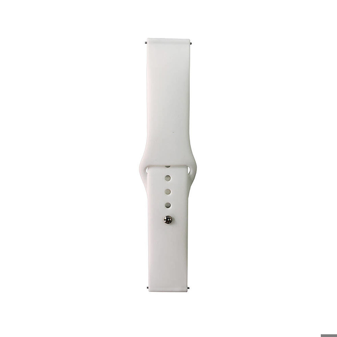 Huawei Honor Magic 2 46mm Uyumlu Band Serisi 22mm Klasik Kordon Silikon Strap Kayış Beyaz