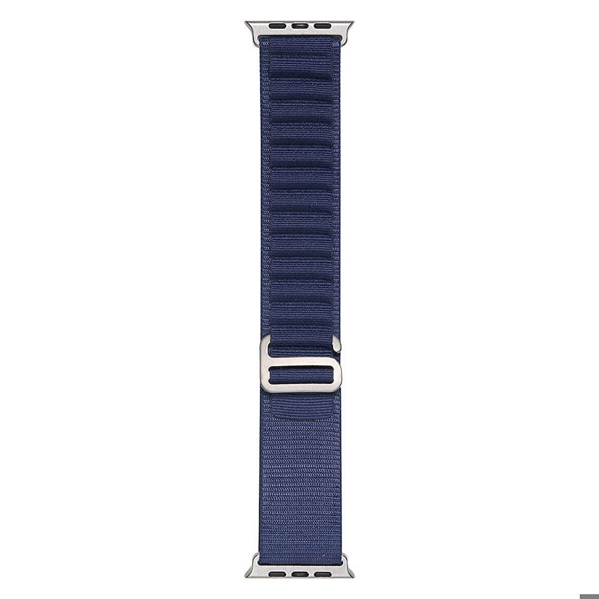 Apple Watch Ultra 49mm Uyumlu Kordon Naylon Kumaş Spor Görünümlü Band-74 Hasır Kayış Lacivert
