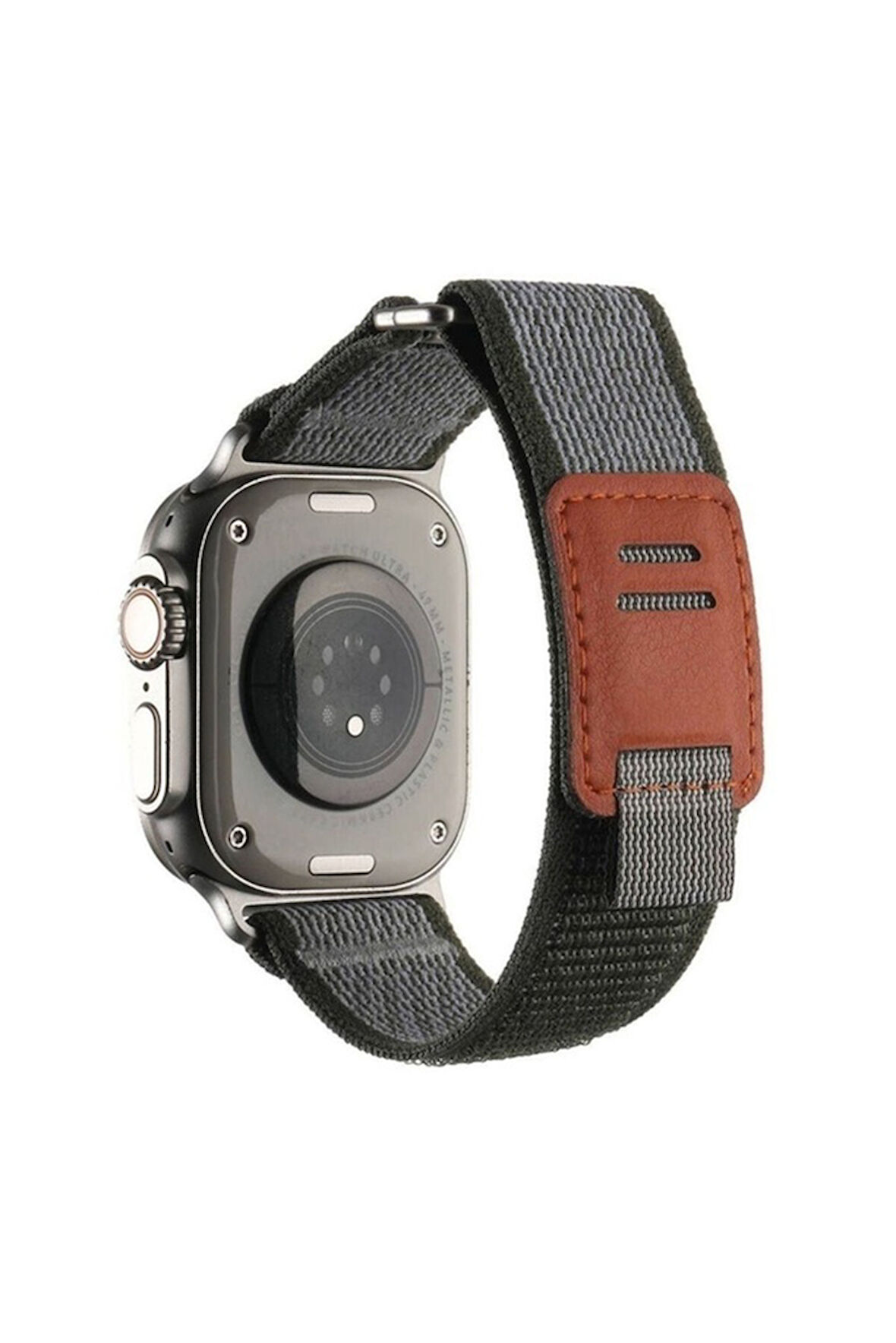 Apple Watch Ultra 49mm Uyumlu Hasır Kordon Zore KRD-106 Strap Kayış Yeşil