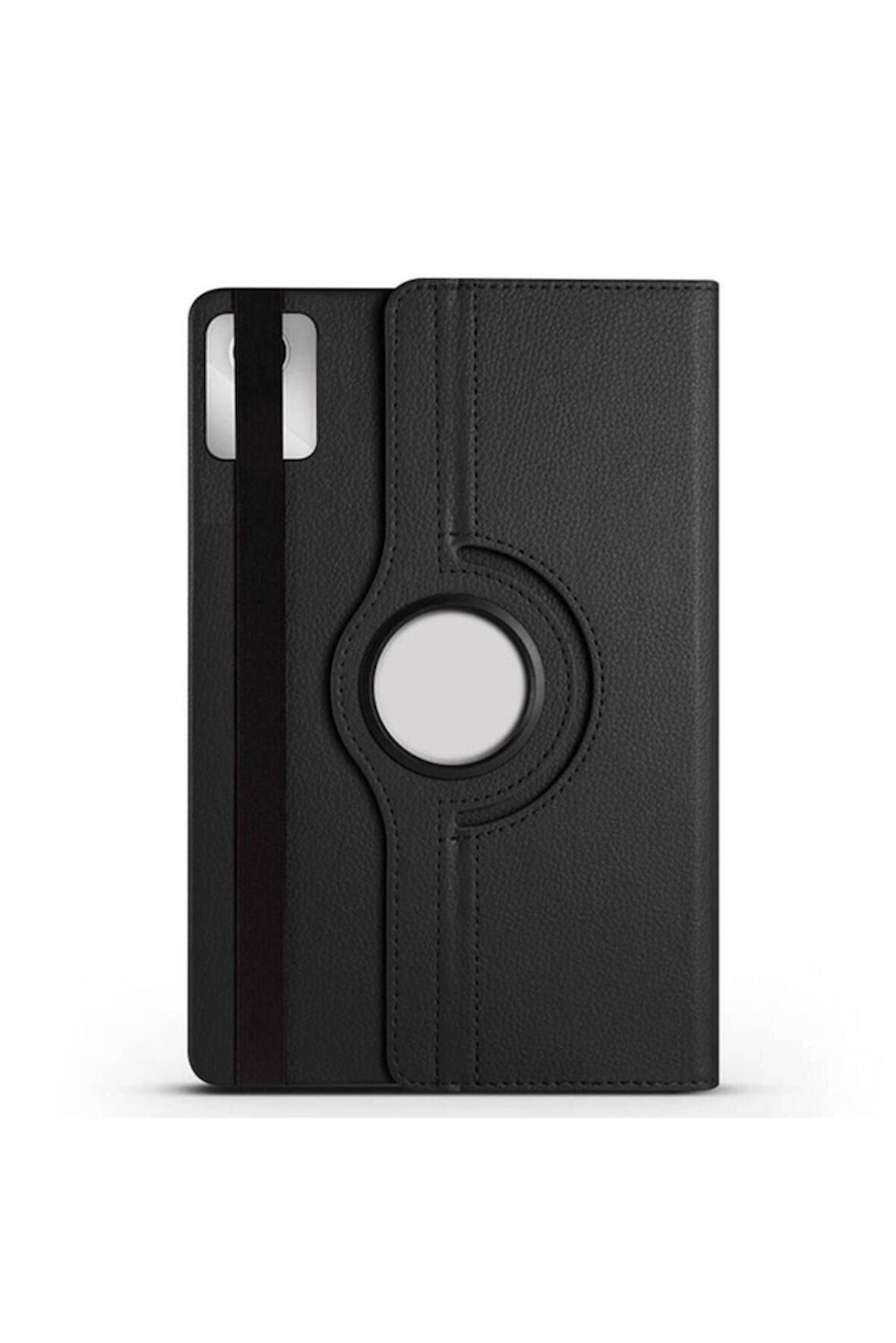 Lenovo M11 TB-330FU Uyumlu Zore Dönebilen Standlı Kılıf Siyah