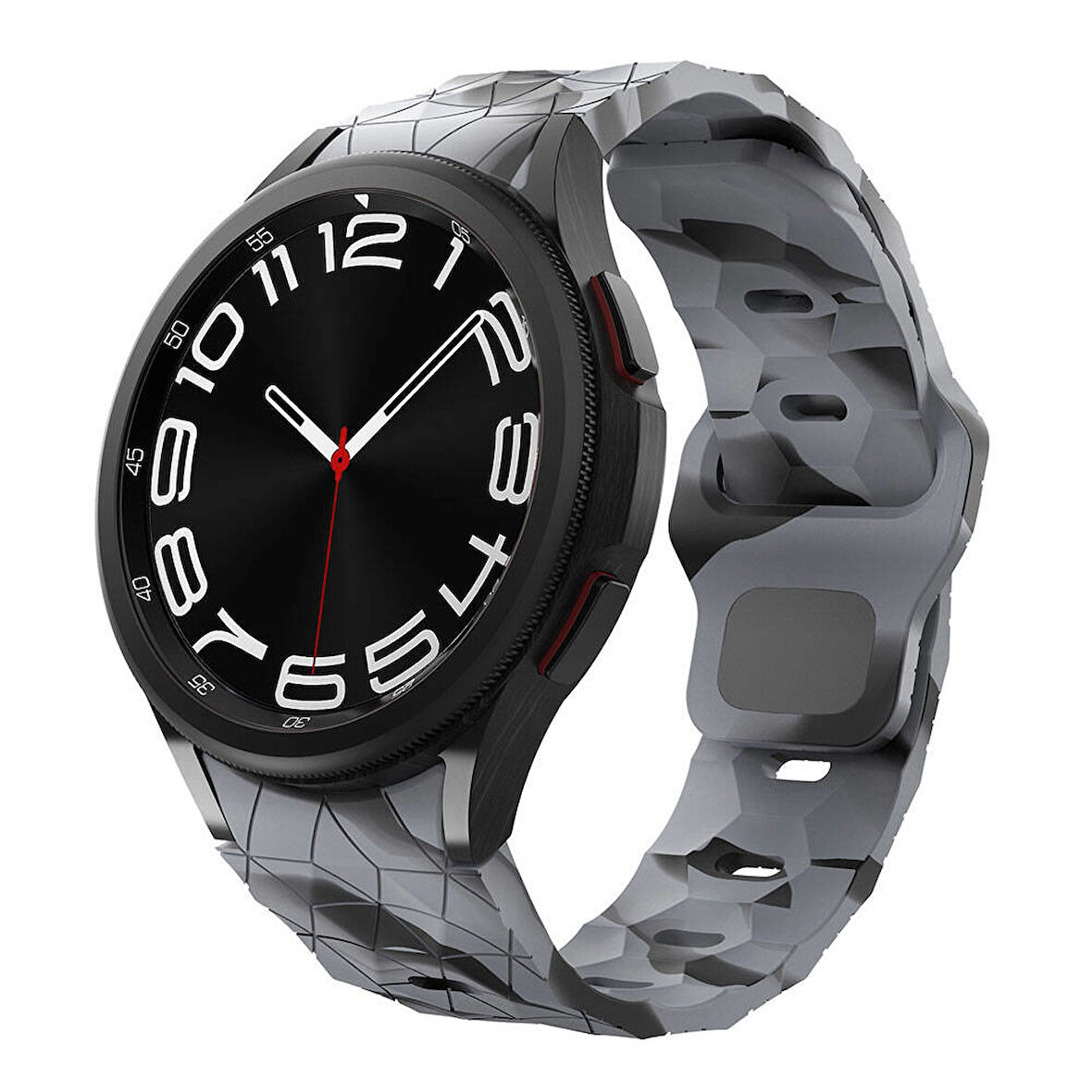 Samsung Galaxy Watch 5 44mm Uyumlu Zore KRD-116 20mm Futbol Desenli Spor Tasarımlı Silikon Kordon