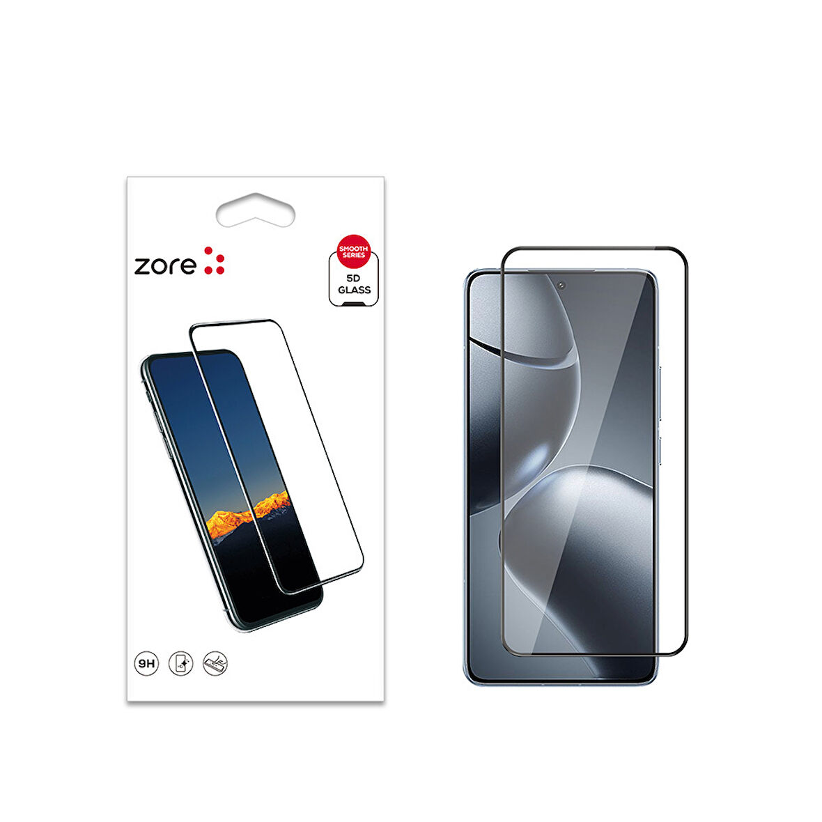 Xiaomi 14T Pro Uyumlu Zore Kenarları Kırılmaya Dayanıklı Cam Ekran Koruyucu
