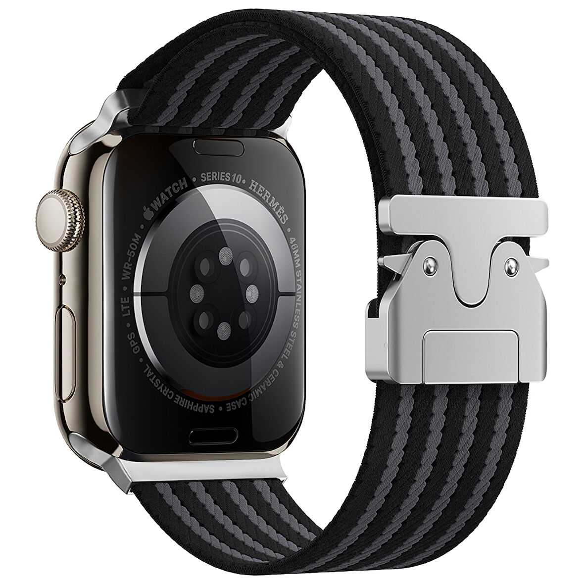 Apple Watch 42mm Uyumlu Zore KRD-133 Naylon Kumaş Hasır Örgülü Kordon