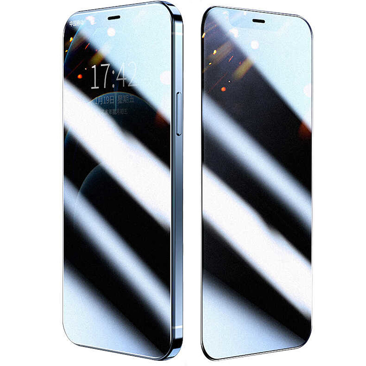 Apple iPhone 16E Uyumlu Zore Rika Premium Privacy Temperli Cam Ekran Koruyucu