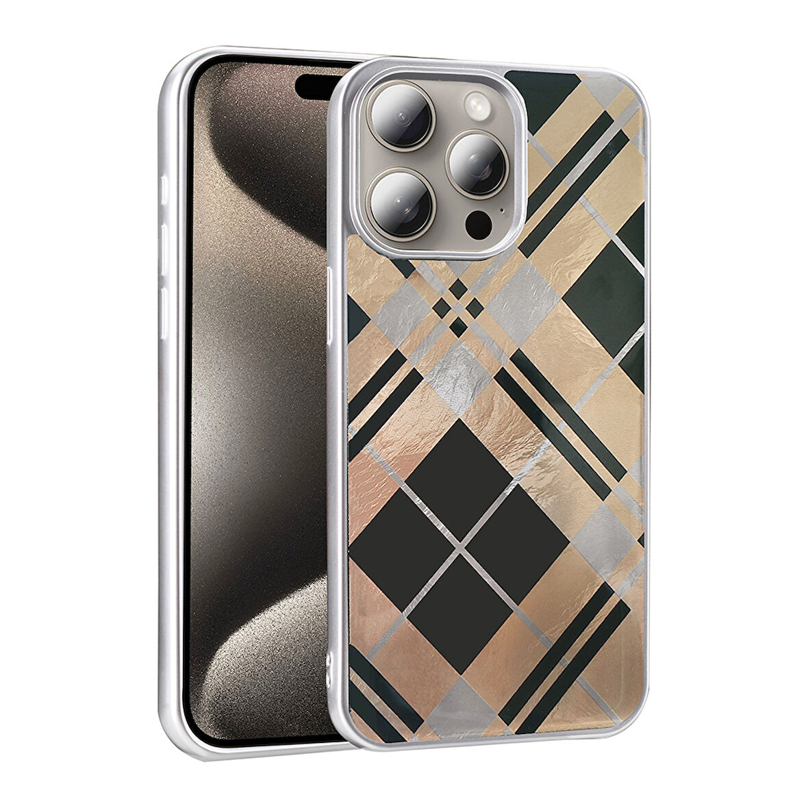 Apple iPhone 15 Pro Uyumlu Kılıf Desenli Zore Mep Kapak