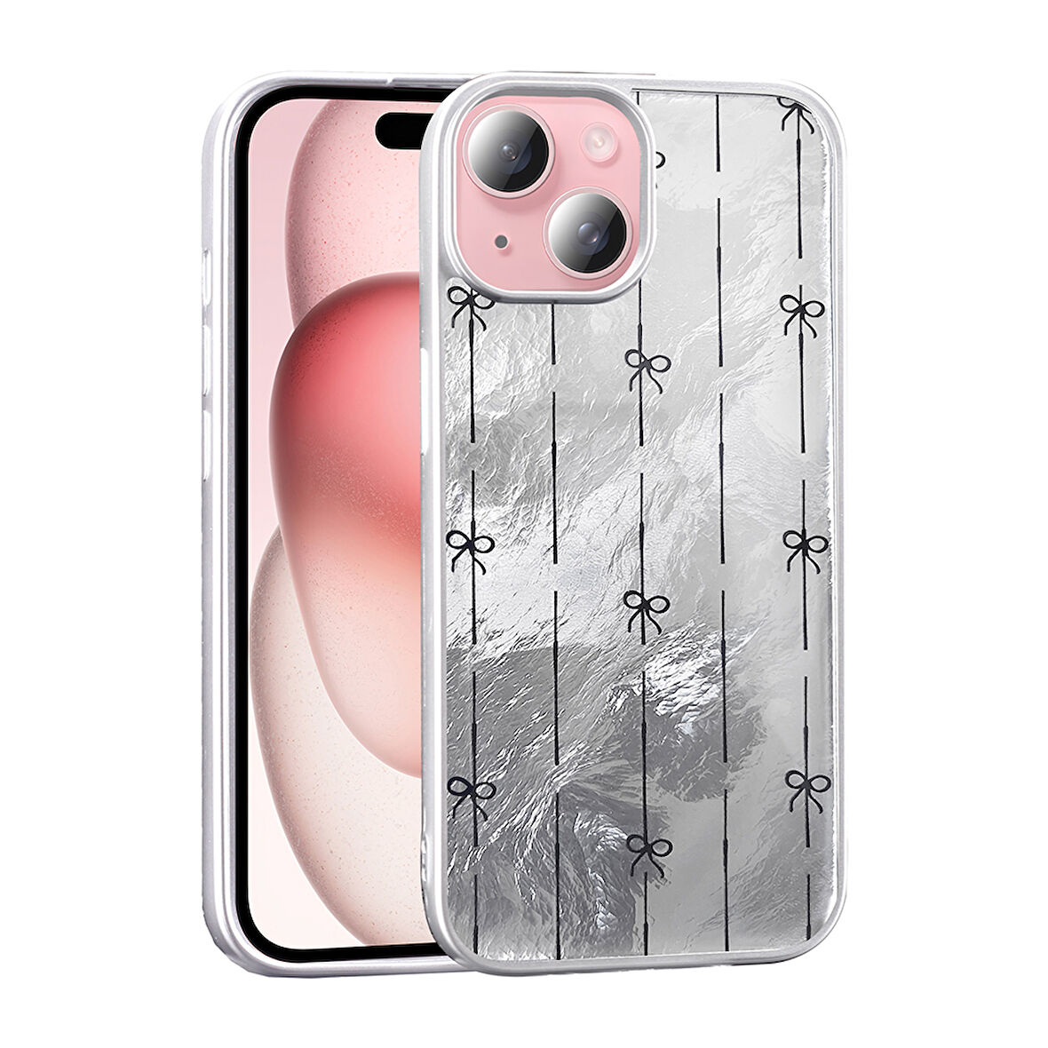 Apple iPhone 15 Uyumlu Kılıf Desenli Zore Mep Kapak