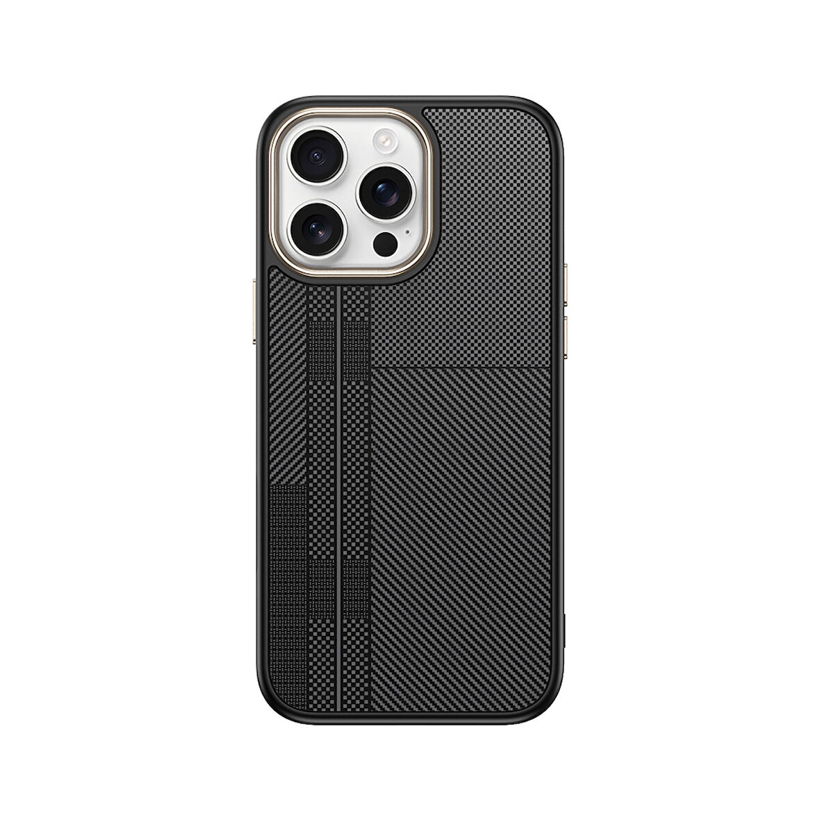Apple iPhone 15 Pro Max Uyumlu Kılıf M-safe Şarj Özellikli Karbon Fiber Görünümlü Zore Antina Kapak