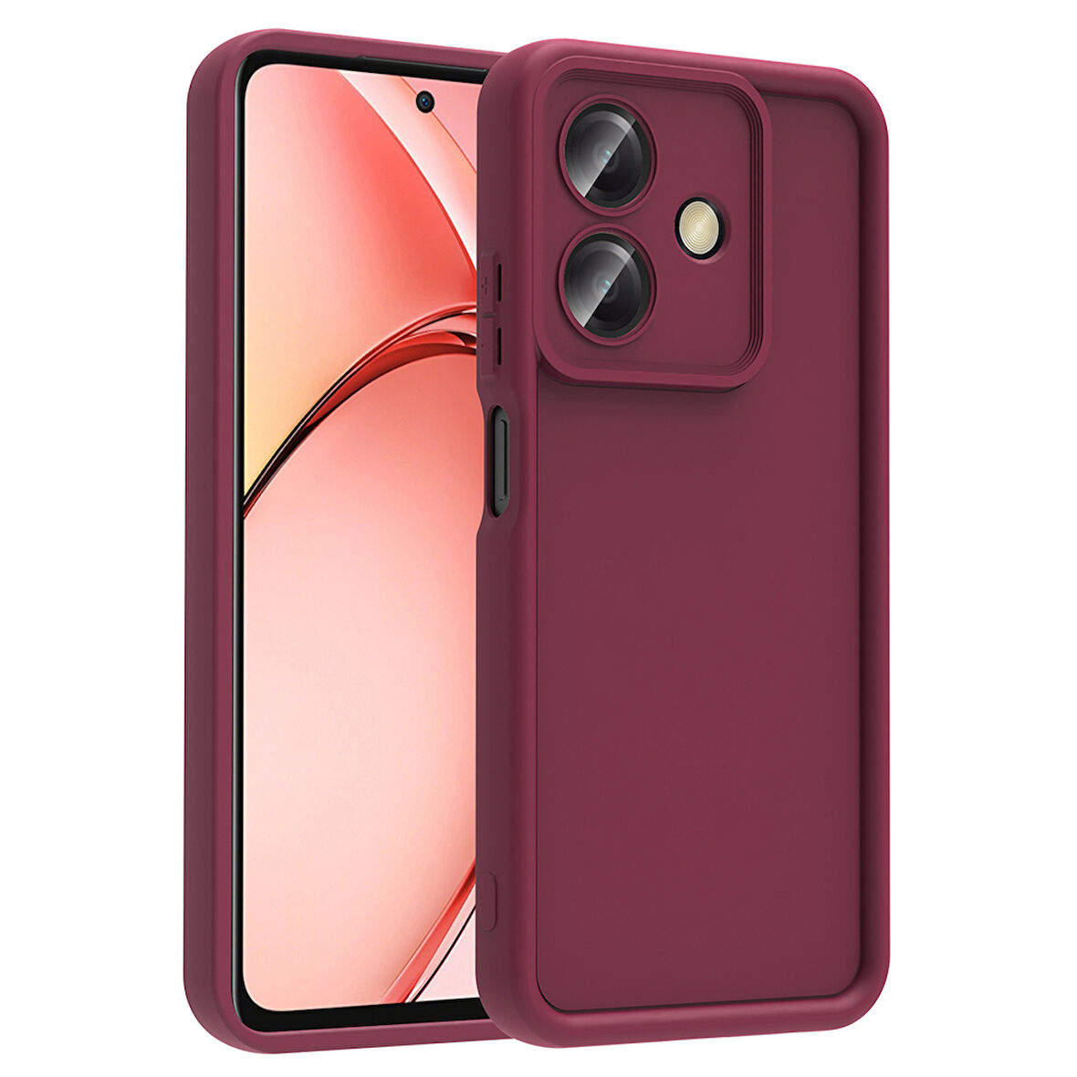 Oppo A3 Uyumlu Kılıf Kamera Korumalı Zore Ananas Kapak