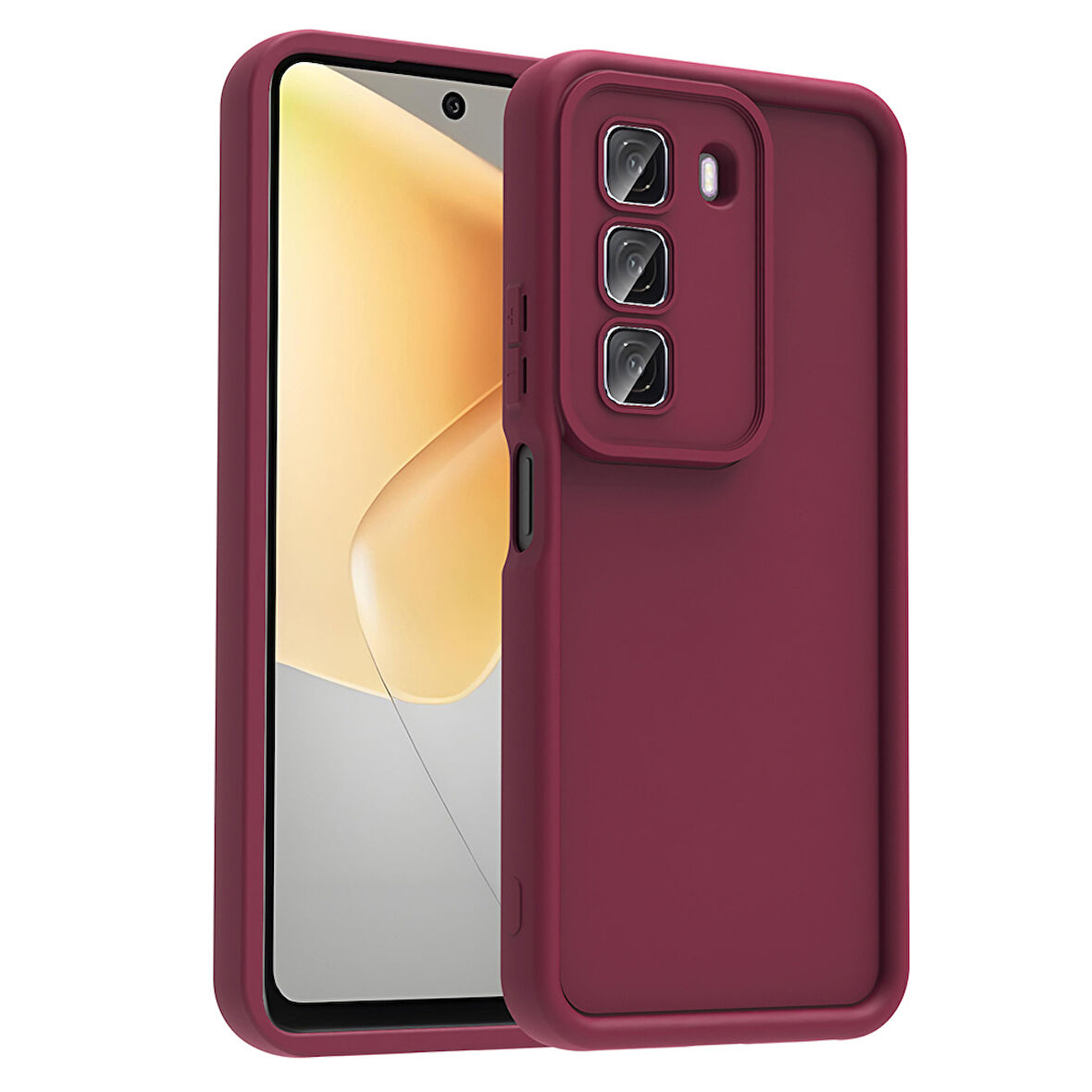 Infinix Hot 50 4G Uyumlu Kılıf Kamera Korumalı Zore Ananas Kapak