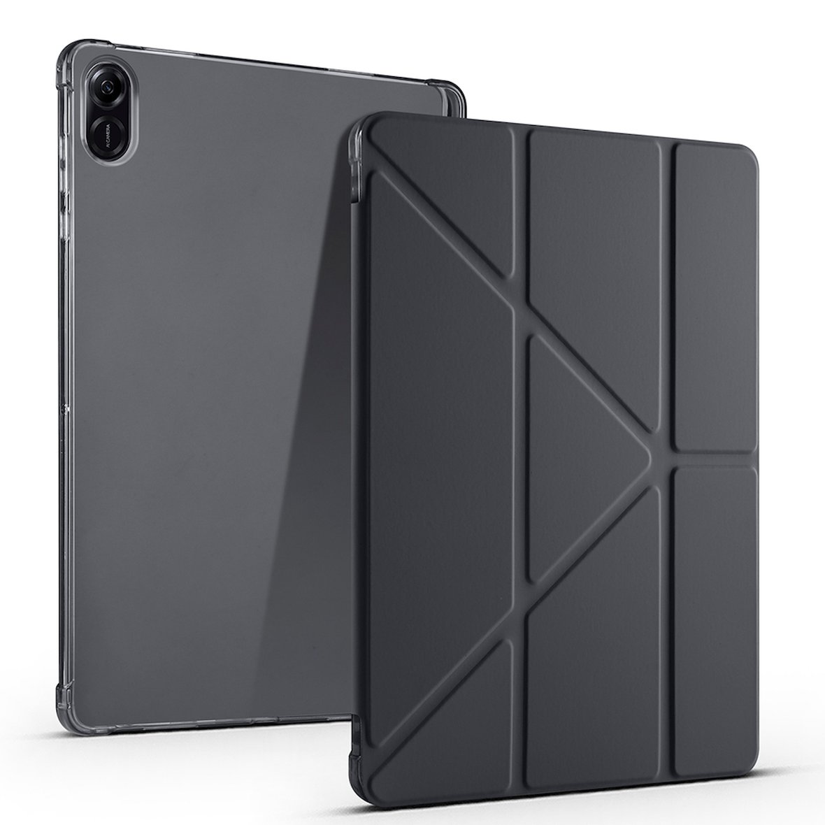 Honor Pad X8A Uyumlu Kılıf Zore Tri Folding Kalem Bölmeli Standlı Kılıf