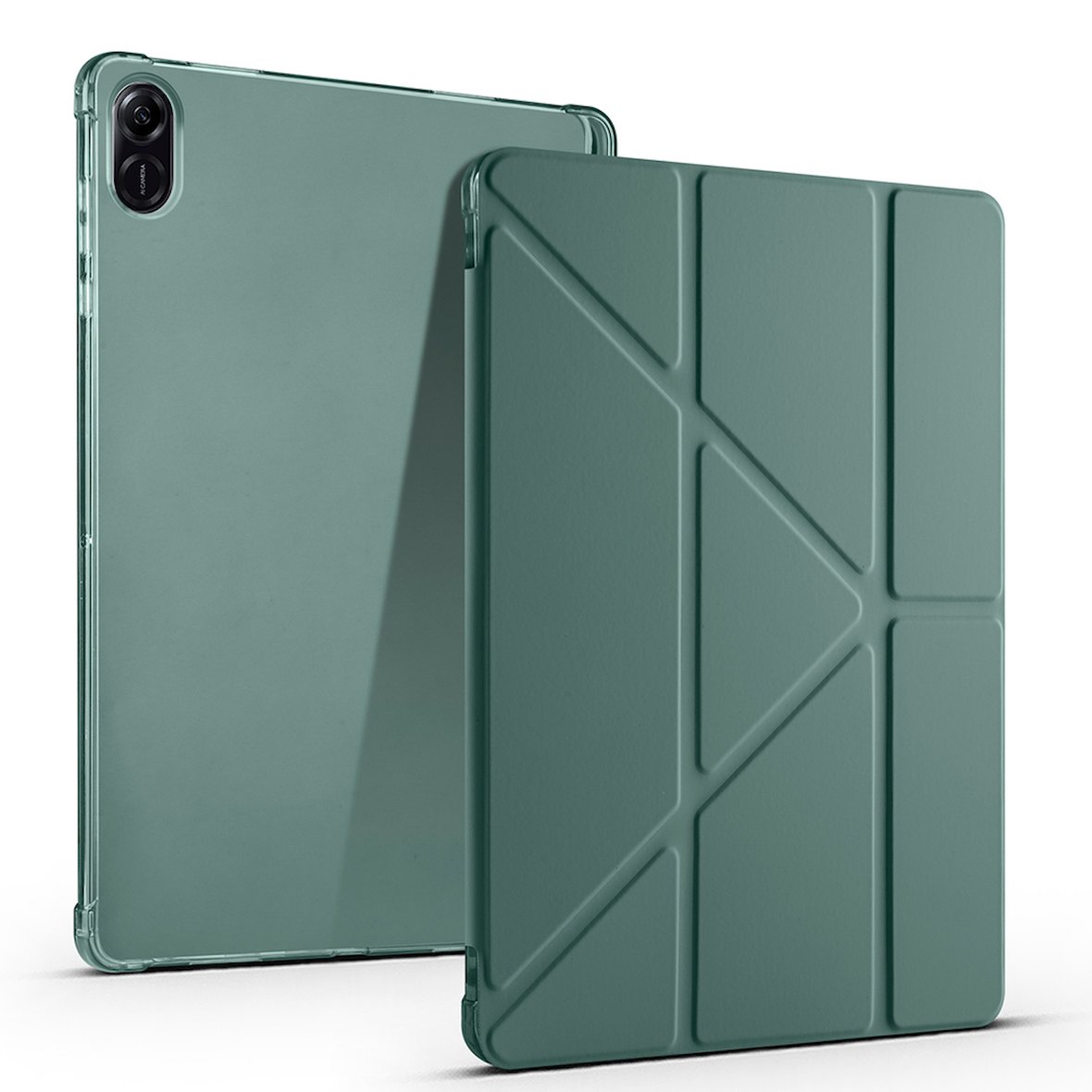 Honor Pad X8A Uyumlu Kılıf Zore Tri Folding Kalem Bölmeli Standlı Kılıf