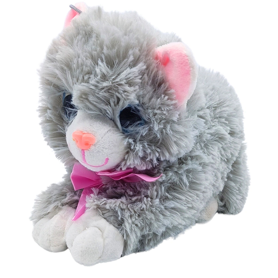 Soft Toy Iri Gözlü Ses Çıkaran Peluş Kedi PL626962