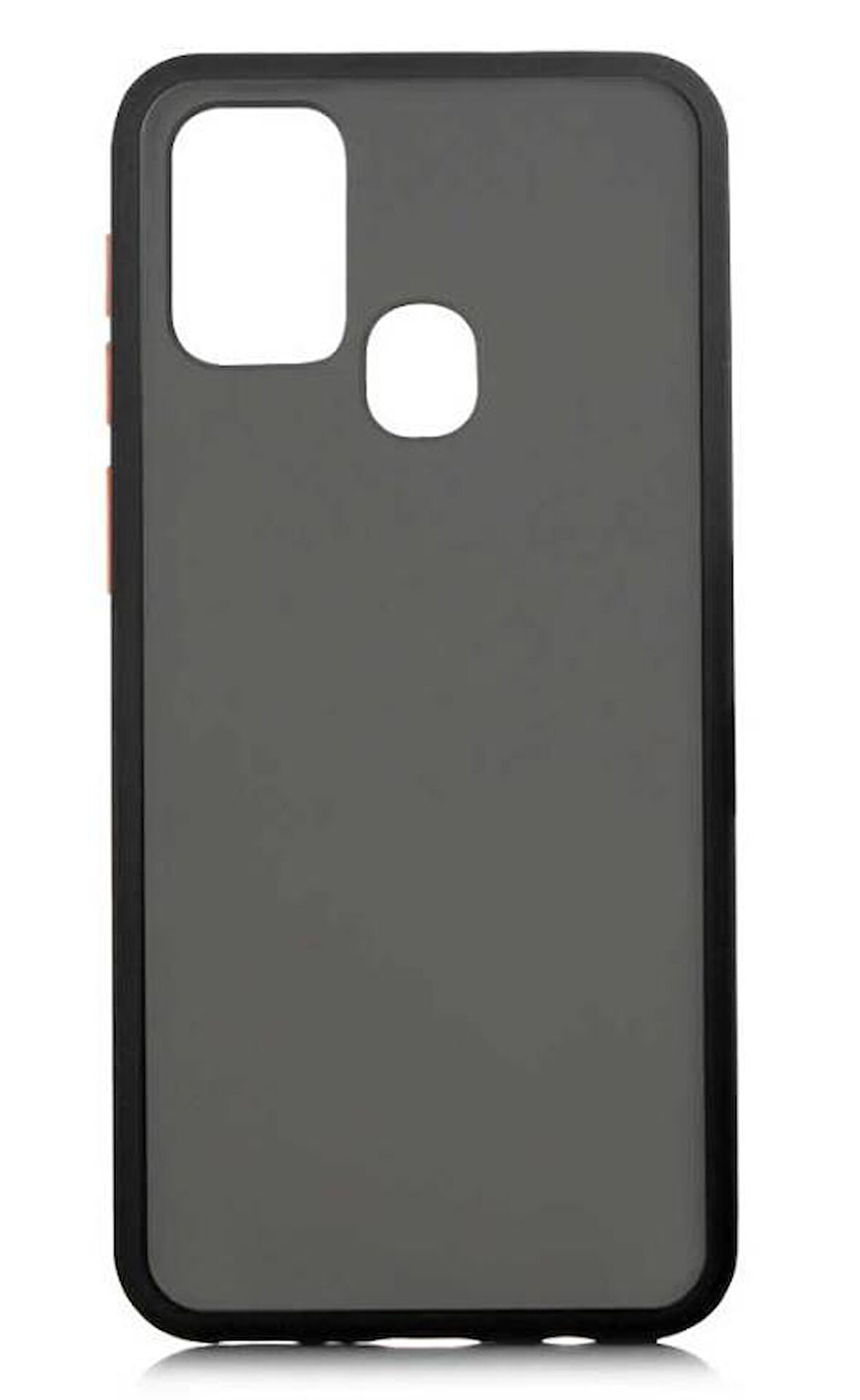 Galaxy M31 Kılıf Mat Yüzey Renkli Kenar Silikon