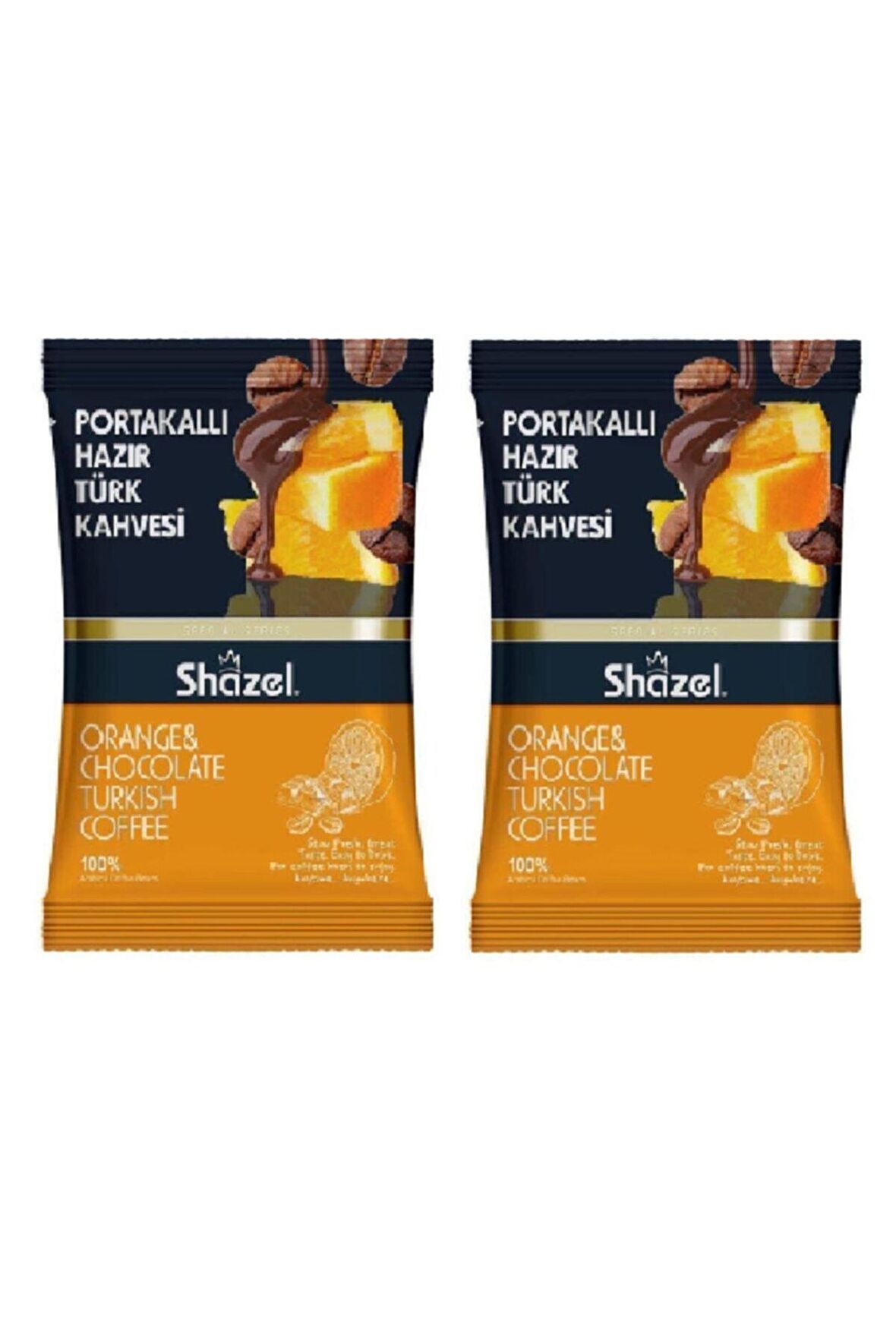 Shazel 100 gr 2'li Portakallı Türk Kahvesi
