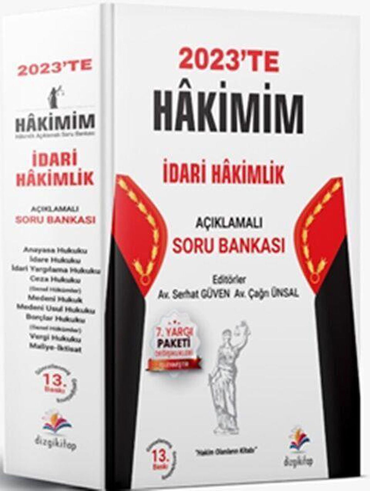 2023 Hakimim İdari Hakimlik Çözümlü Soru Bankası Seti Dizgi Kitap