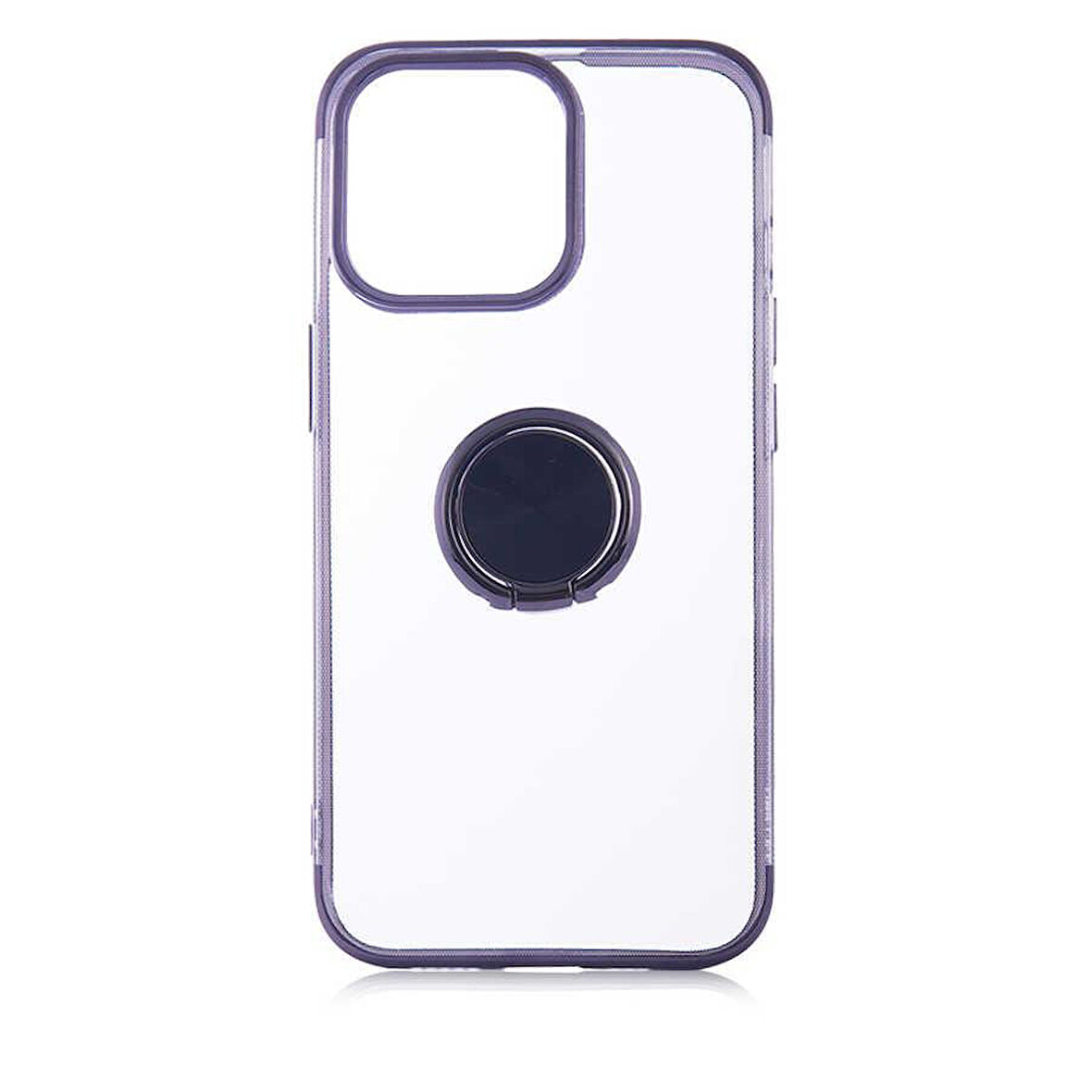 iPhone 13 Pro Kılıf Kenarları Renkli Yüzüklü Manyetik Silikon