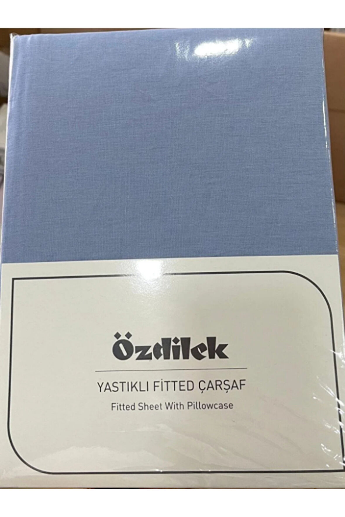 Özdilek Colurist Lastikli Fitted Tek Kişilik Çarşaf Takımı 120 x 200 +30 Cm ( 30 Cm Yükseklik ) Buz Mavi