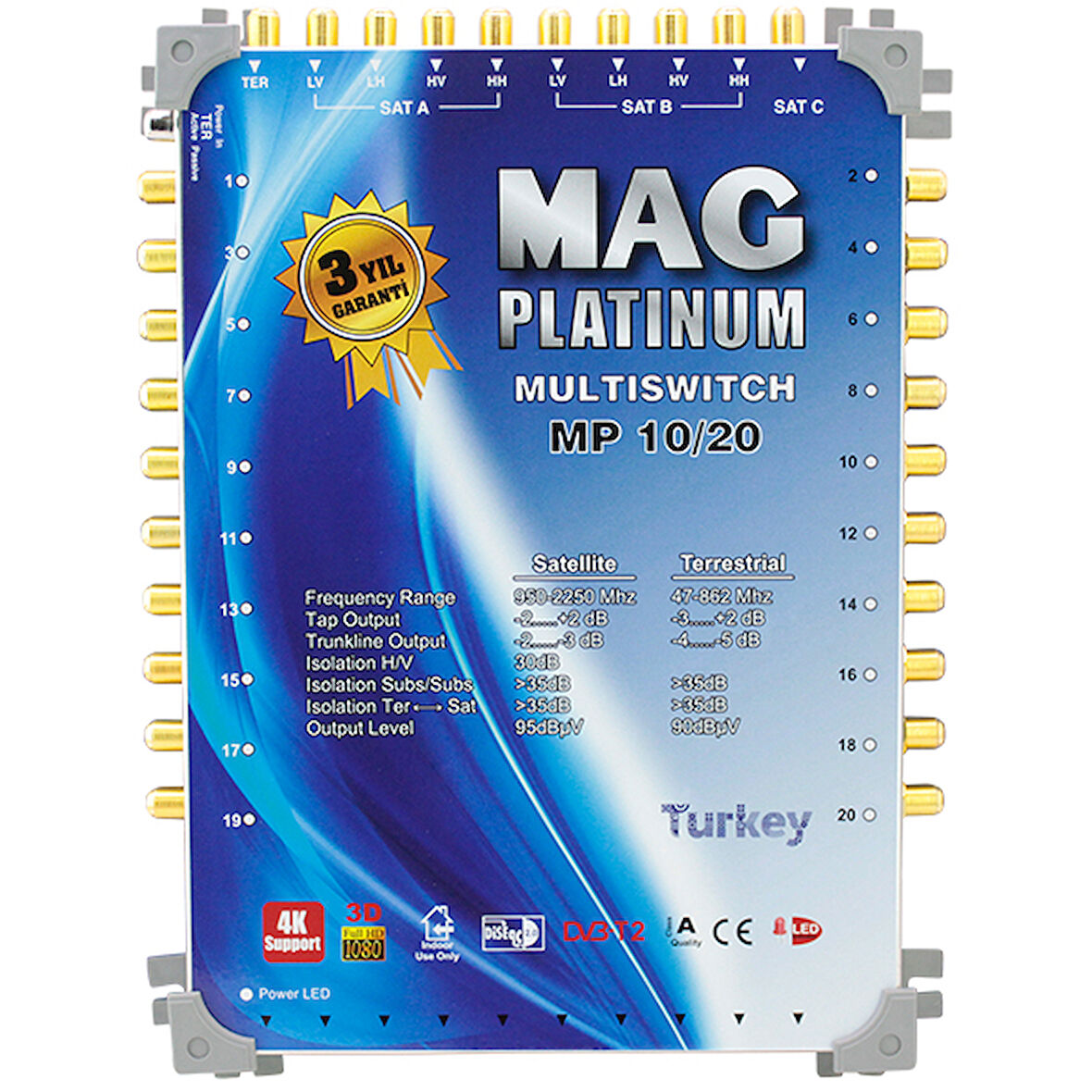 Ayt Mag Platinum 10-20 Kaskatlı Uydu Santrali