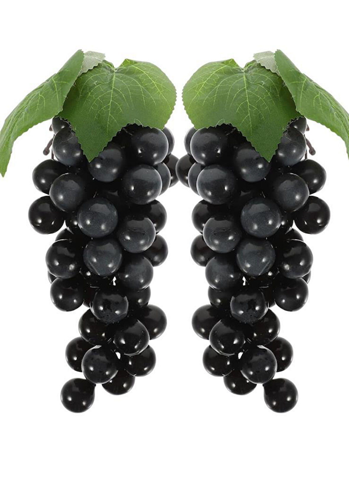 2li Set Yapay Meyve Siyah Üzüm Süs Dekoratif Sahte Meyve 15CM
