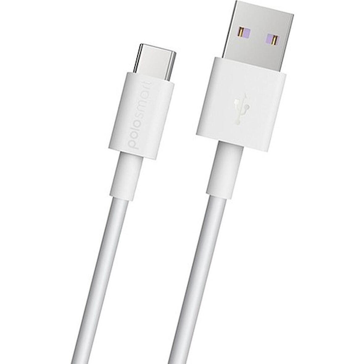 Global 5A 100W Süper Hızlı UsbA to Type-C Data ve Şarj Kablosu Beyaz PSM30