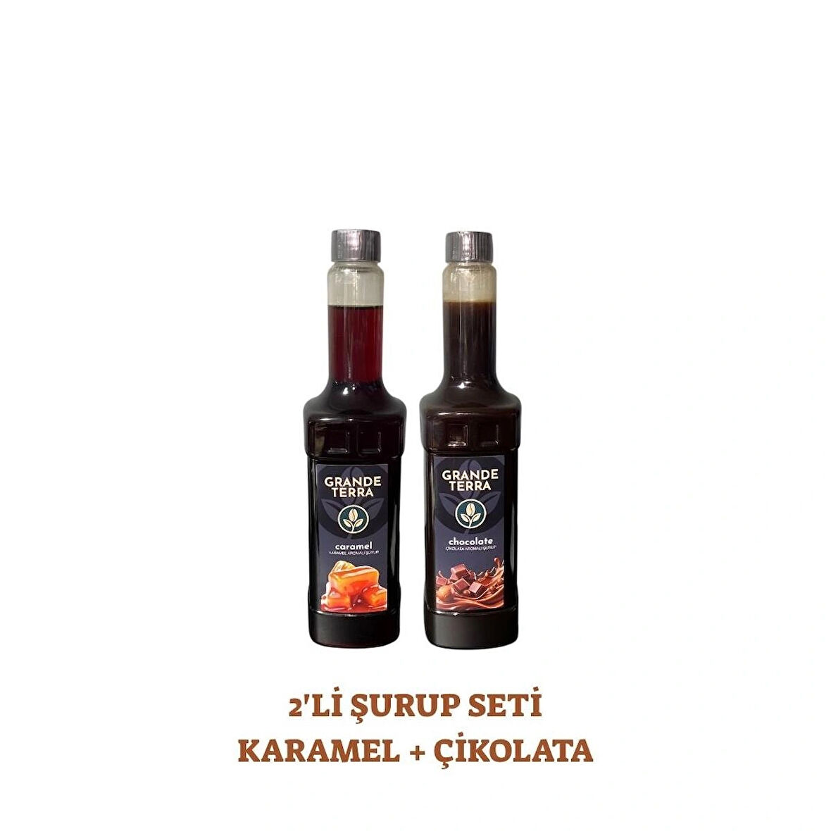 Grandeterra Karamel + Çikolata Şurubu (2 x 750 ml )