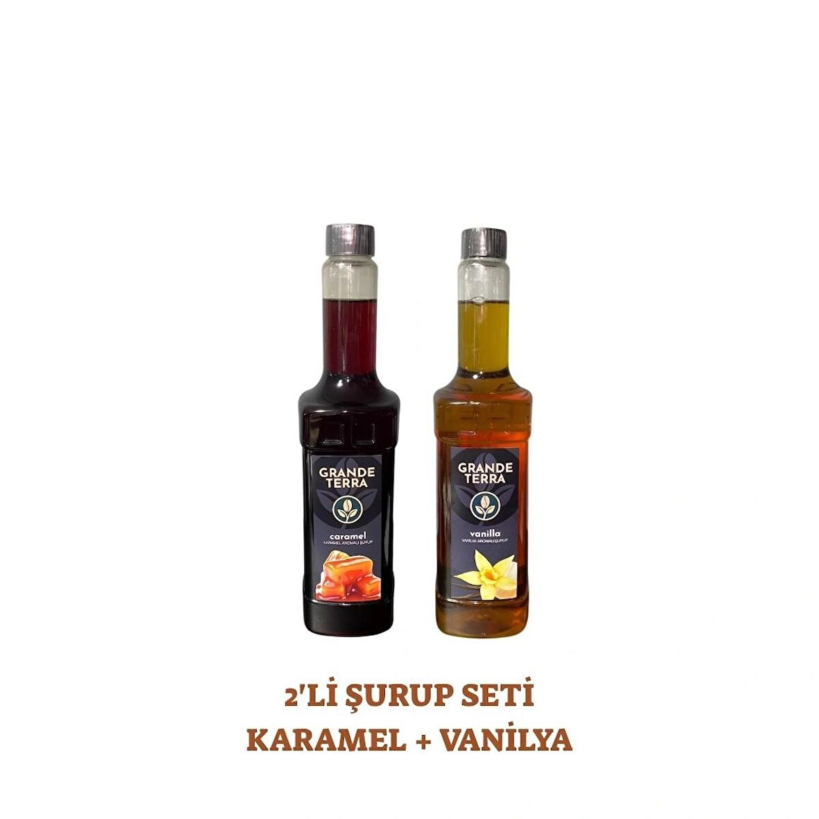 Grandeterra Karamel + Vanilya Şurubu (2 x 750 ml )