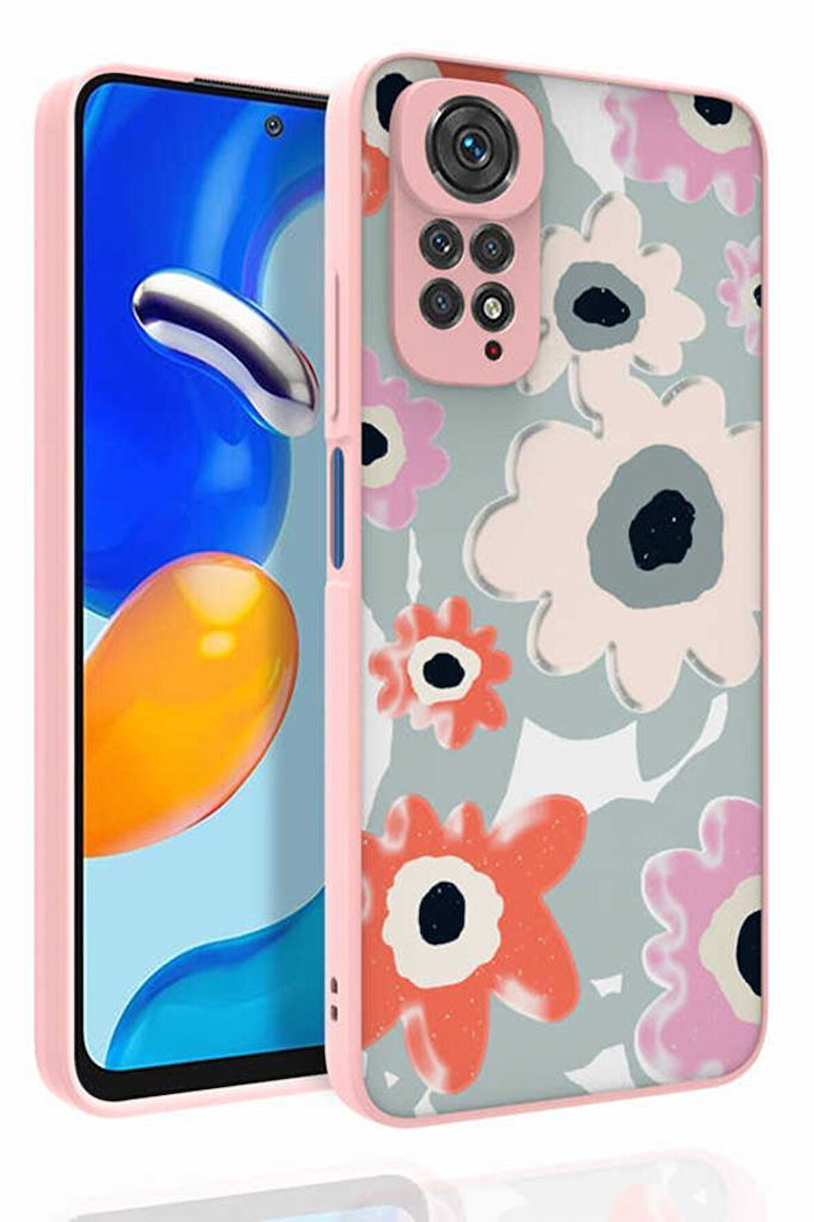 Xiaomi Redmi Note 11S Global Kılıf Desenli Kamera Korumalı Nora Silikon Kapak