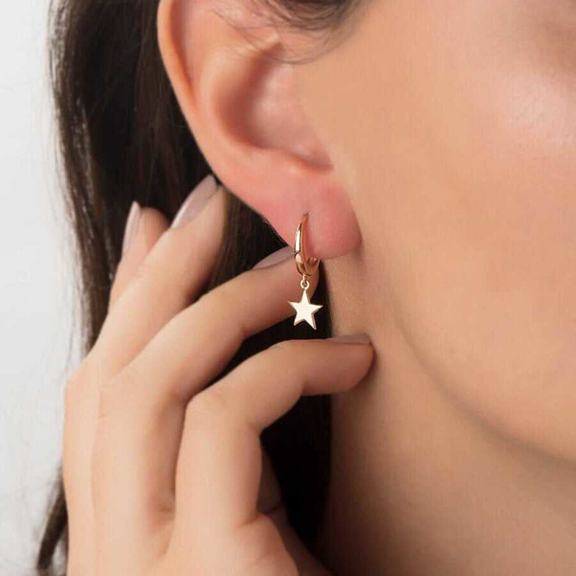 Sallantılı Yıldız Küpe