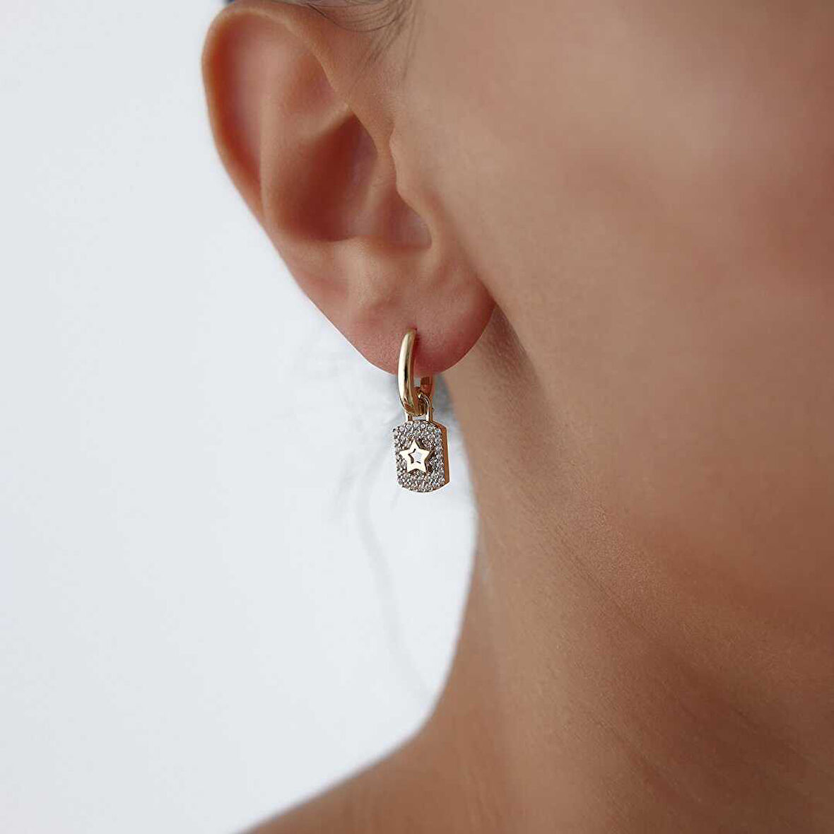 Kilit Yıldız Küpe