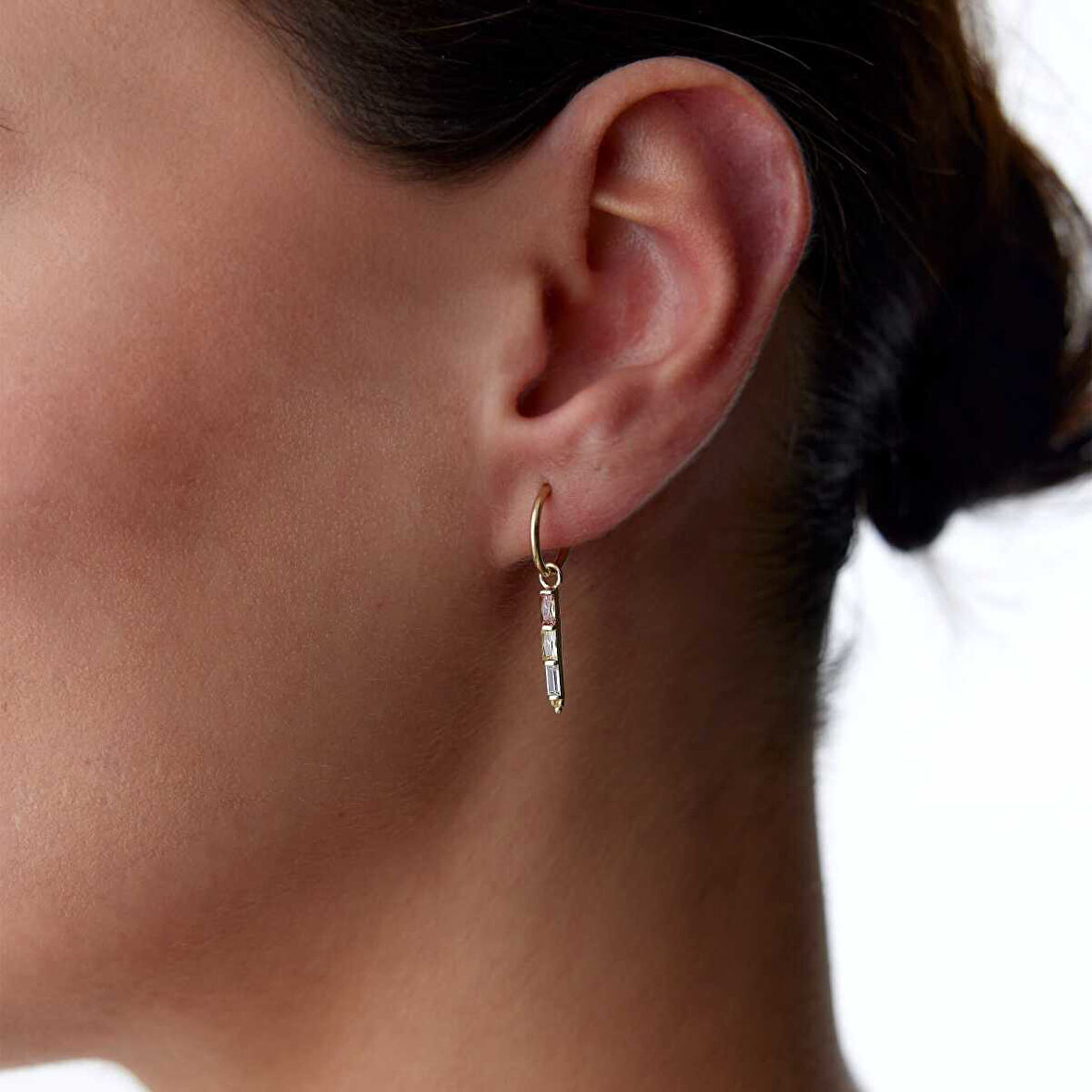 Renkli Sıra Baget Küpe