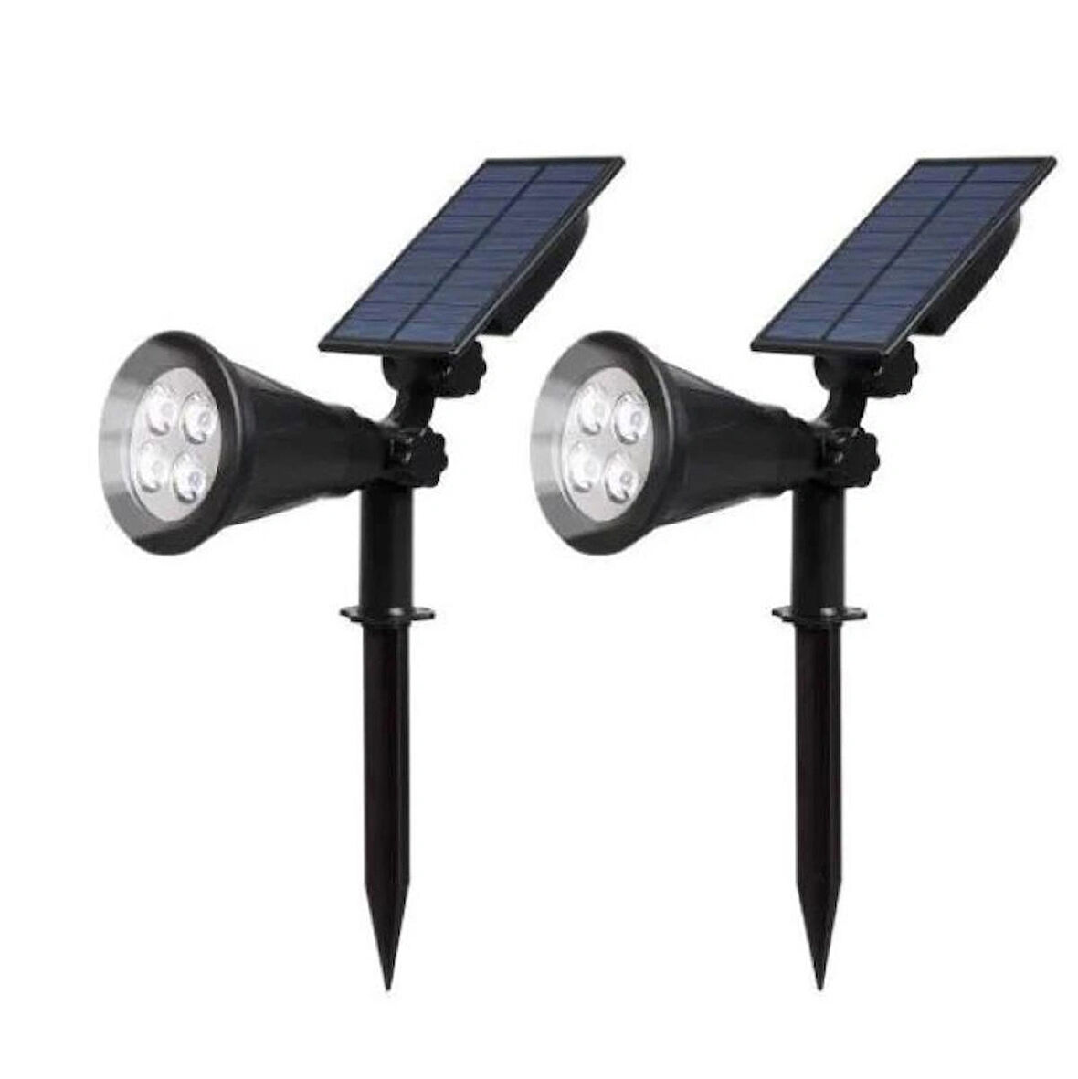 Bahçe Aydınlatma Iki Adet Solar Power Led Rgb(BEŞ AYRI RENK)