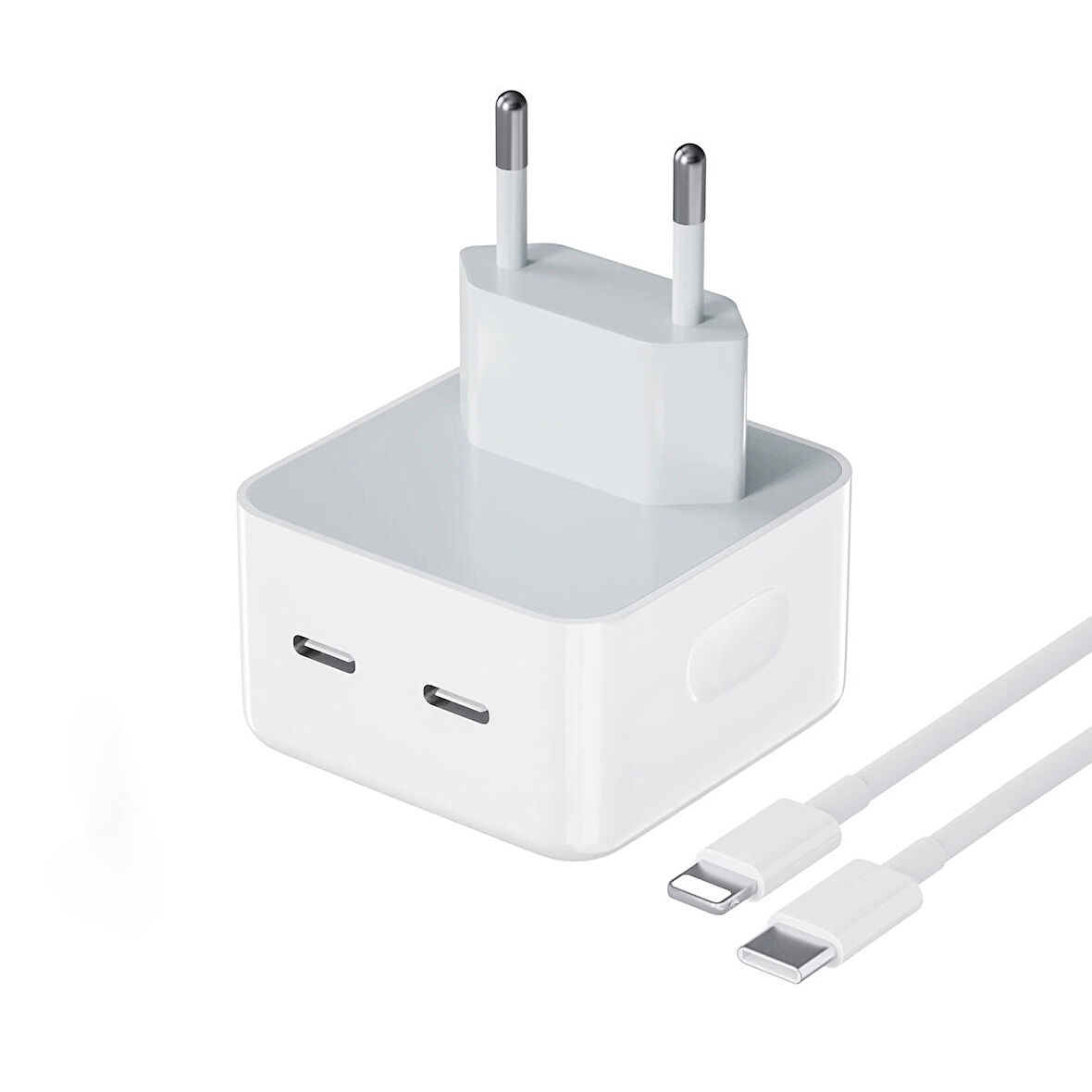 Global N45 35W Yeni Nesil Apple Uyumlu Çift PD Type-C Port Compact Çıkışlı Ev tipi Şarj Aleti Kablolu Set