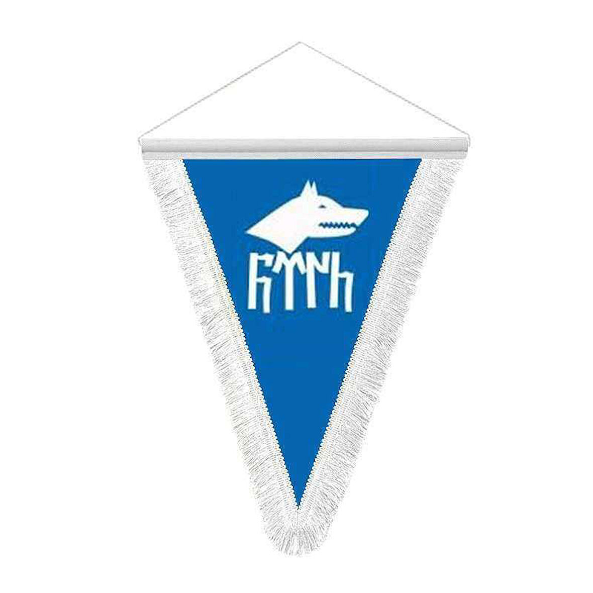 Göktürkçe Türk Yazılı Hatıra Üçgen Flama Bayrak