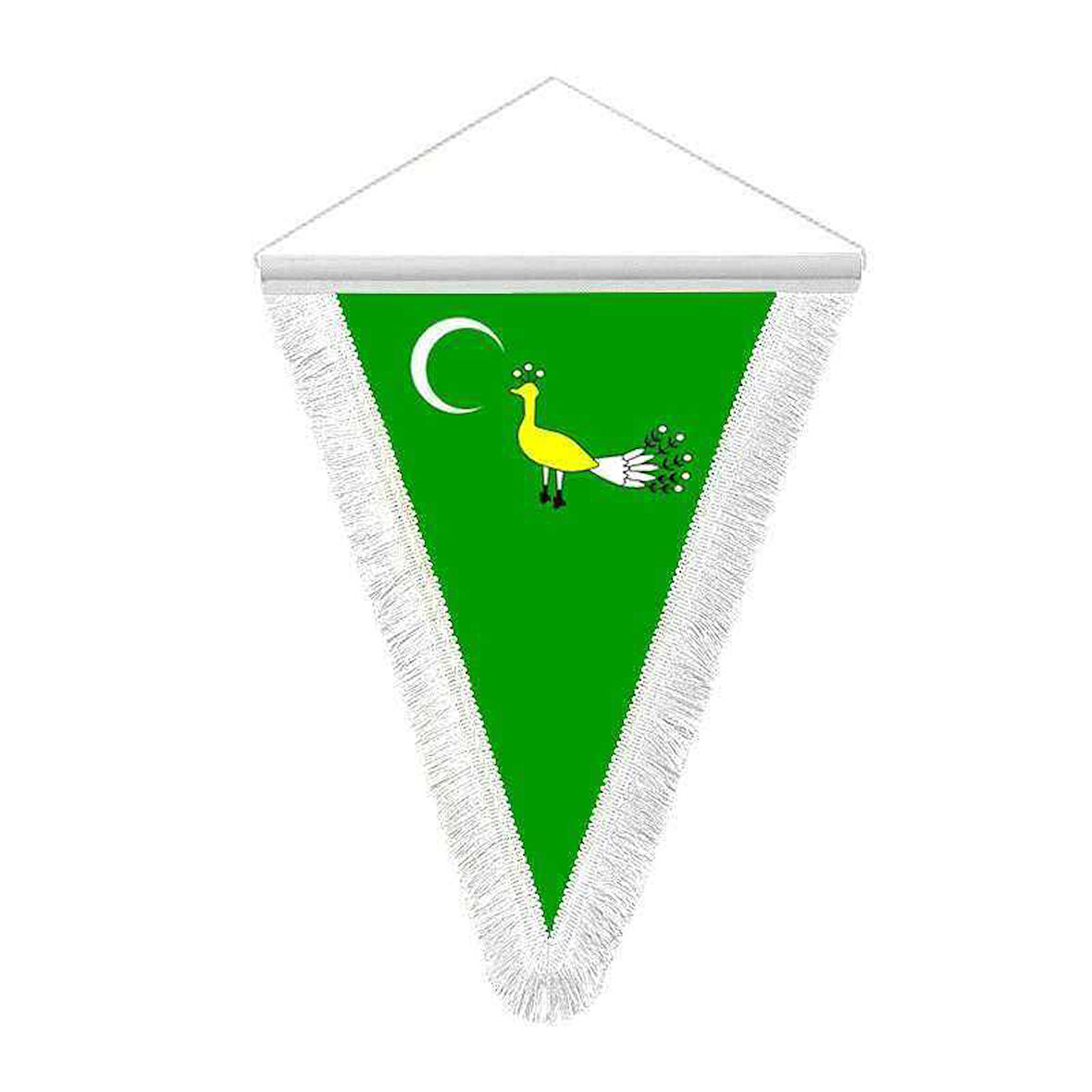 Gazneliler - Gazne Devleti - 17 Eski Türk Devletleri Bayrağı - Saten Hatıra Üçgen Flama Bayrak