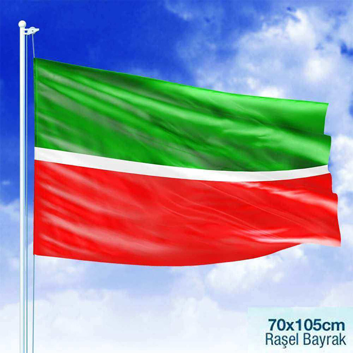 Tataristan Cumhuriyeti Bayrağı -türk Devletleri Bayrak -70x105 Cm