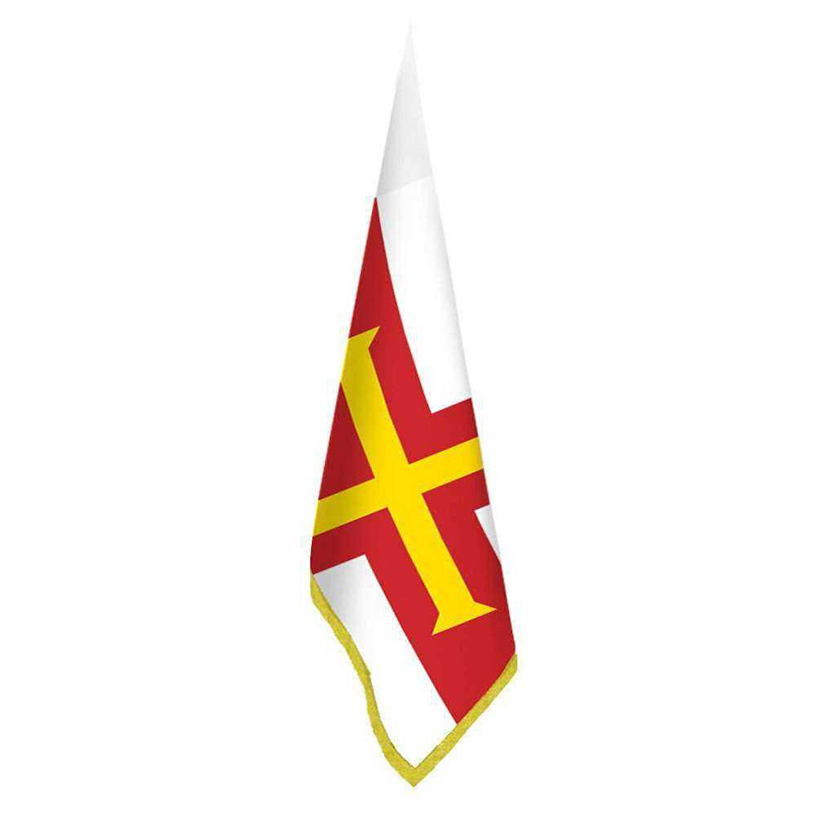 Guernsey Bayrağı - Ofis-makam-toplantı Odaları - Saçaklı Makam Bayrağı
