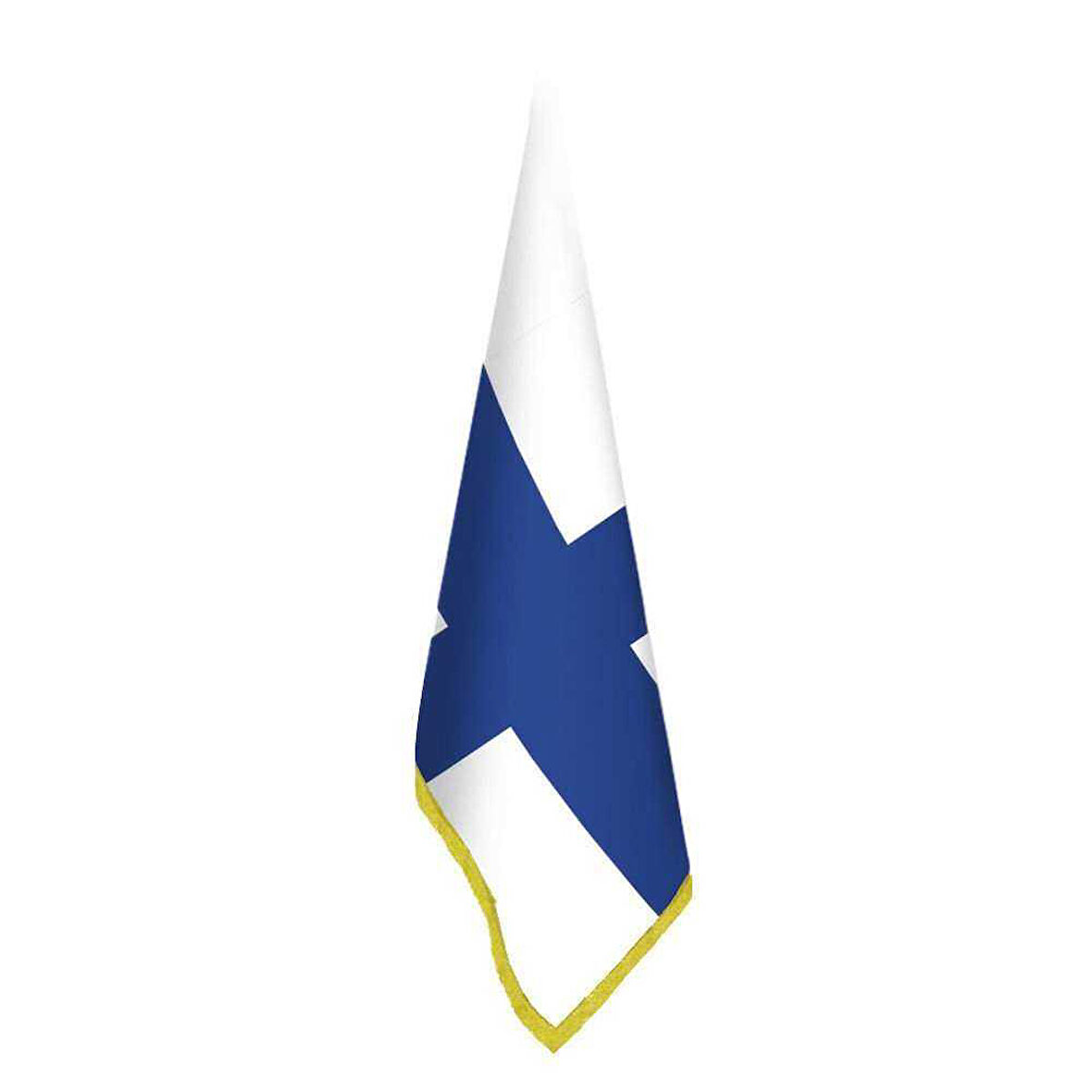 Finlandiya Bayrağı - Ofis - Makam -toplantı Odaları - Saçaklı Makam Bayrağı