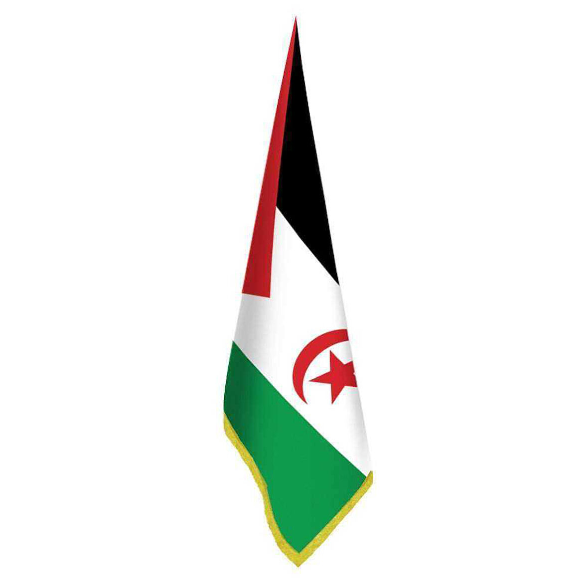 Batı Sahra Bayrağı -ofis-makam-toplantı Odaları - Saçaklı Makam Bayrağı