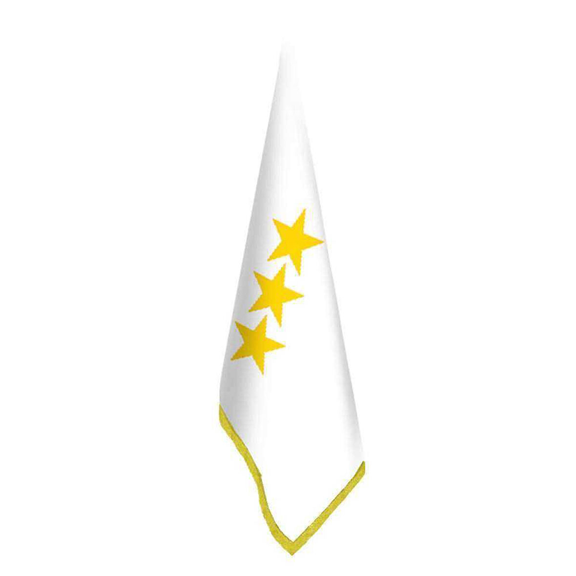 Ak Hun İmp, Bayrağı-(17 Türk Devletleri) -ofis -makam-toplantı Odaları - Saçaklı Makam Bayrağı