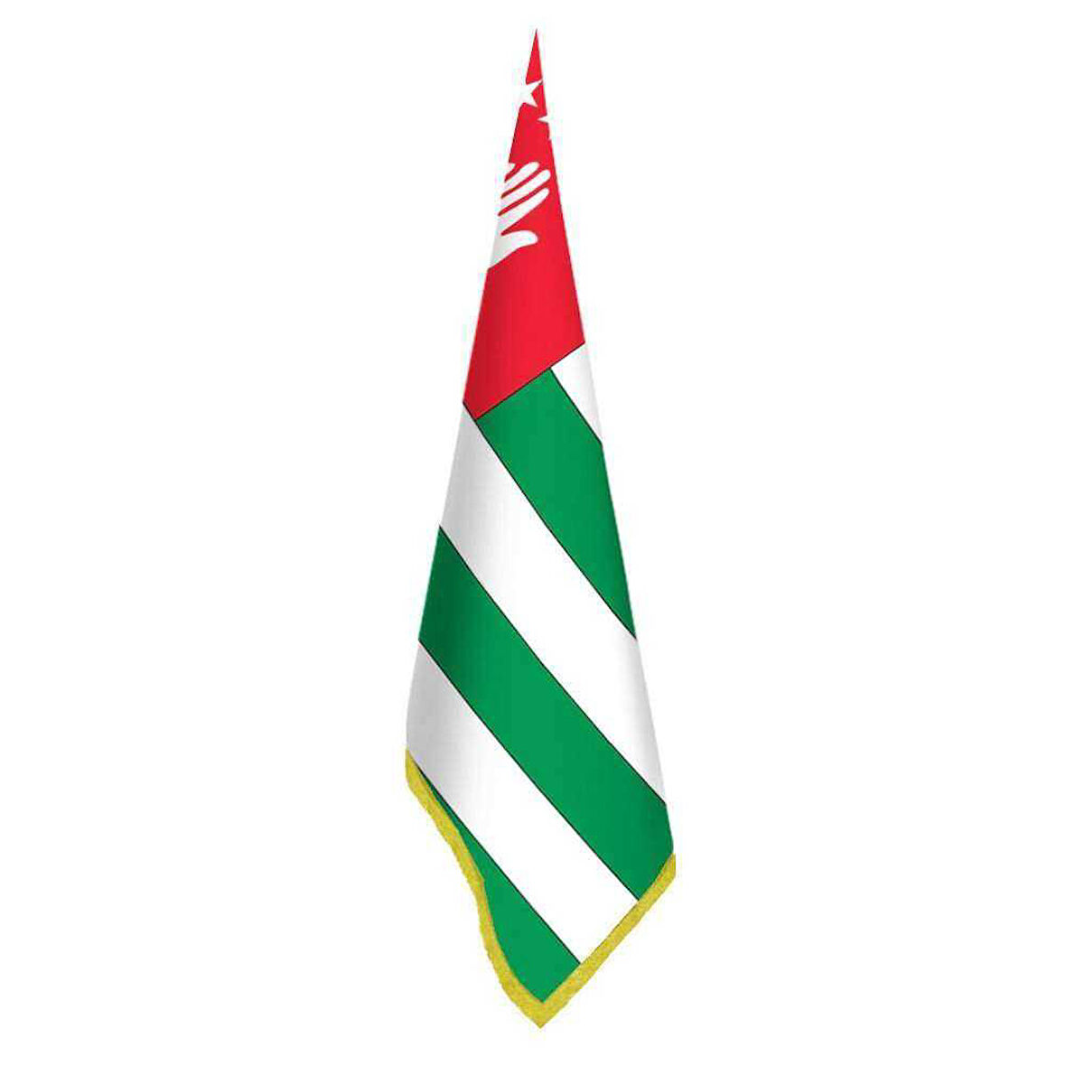 Abhazya - Abkhazia Bayrak -ofis -makam-toplantı Odaları - Saçaklı Makam Bayrağı